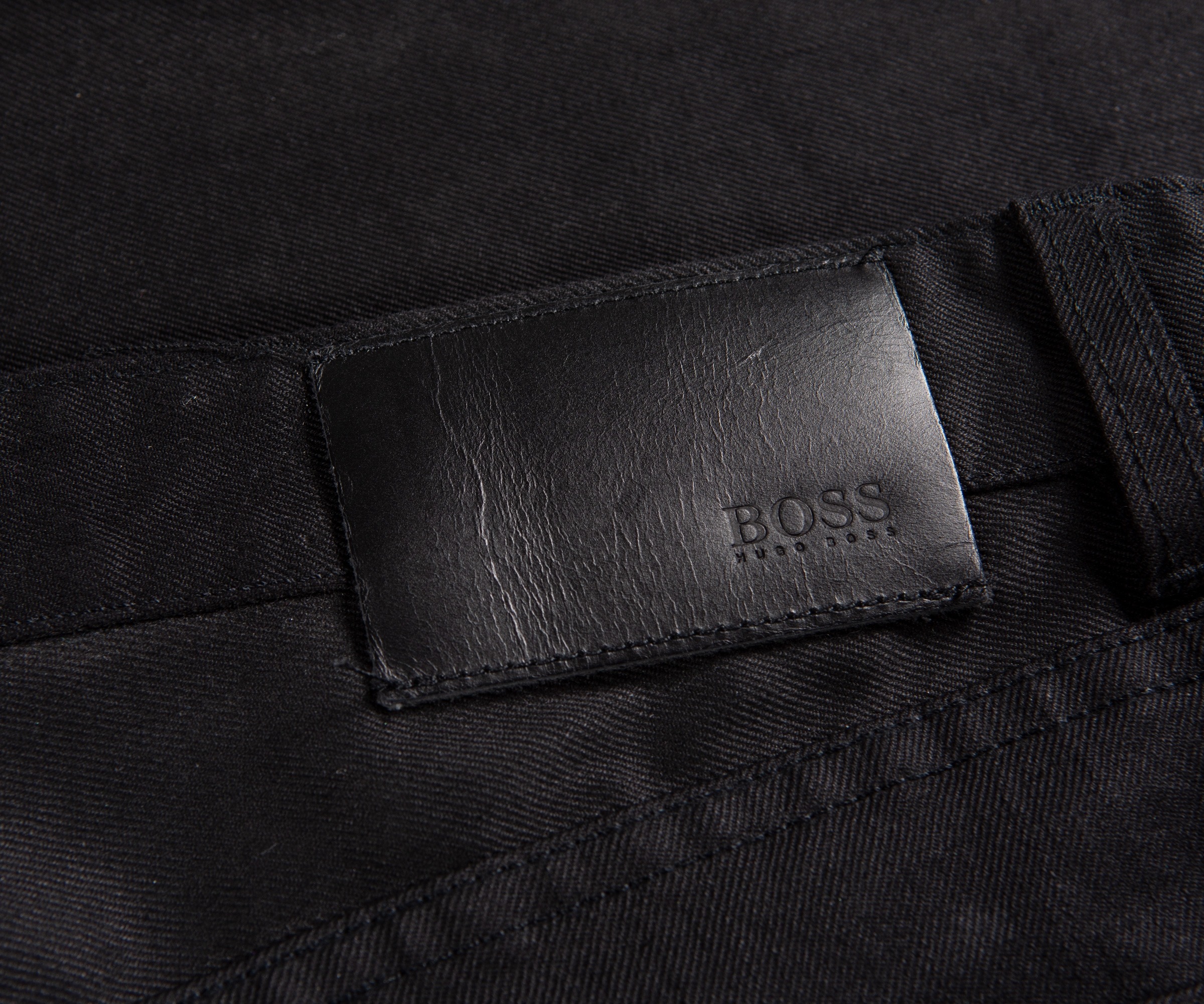 Hugo Boss 'Maine3' Regular Fit Jeans Solid Black