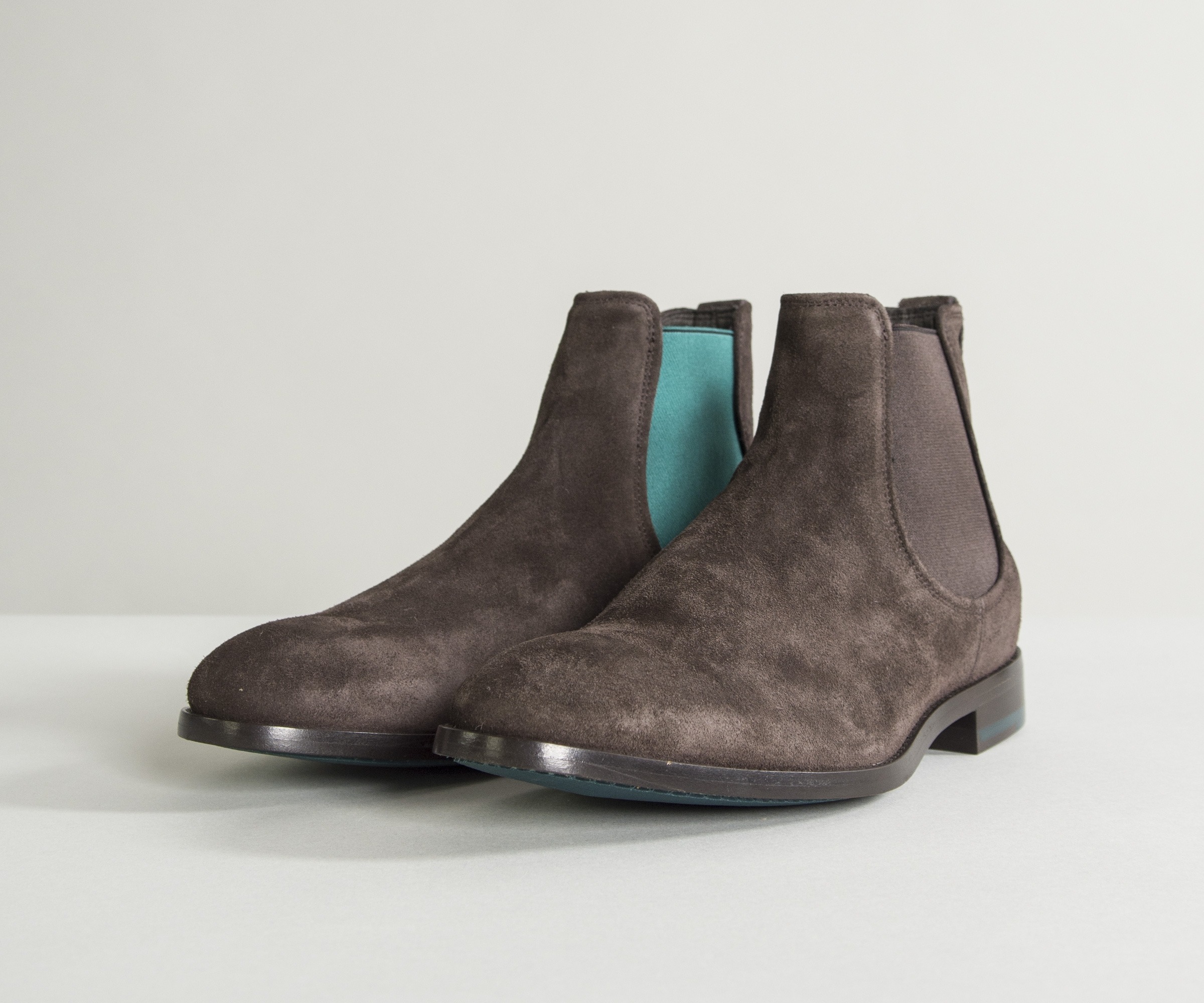Paul Smith Shoes Suede 'Myron' Chelsea Boot Dark Brown