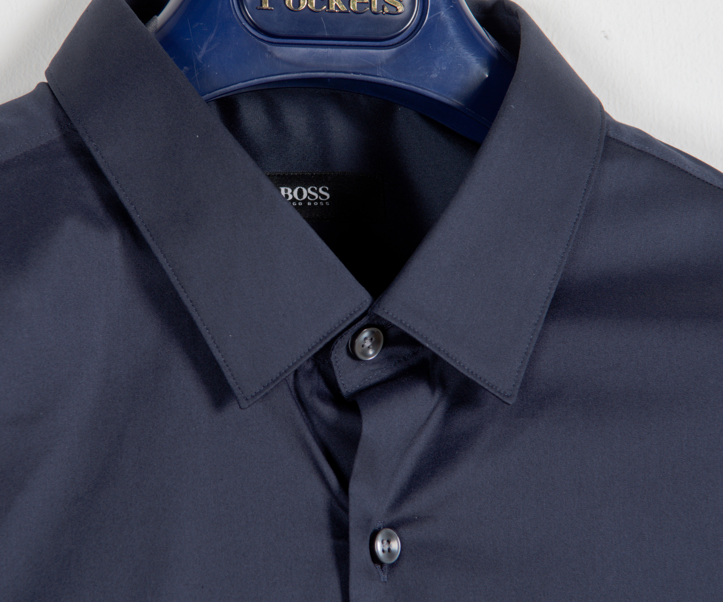 Hugo Boss 'Llan' Slim Fit Stretch Shirt Navy