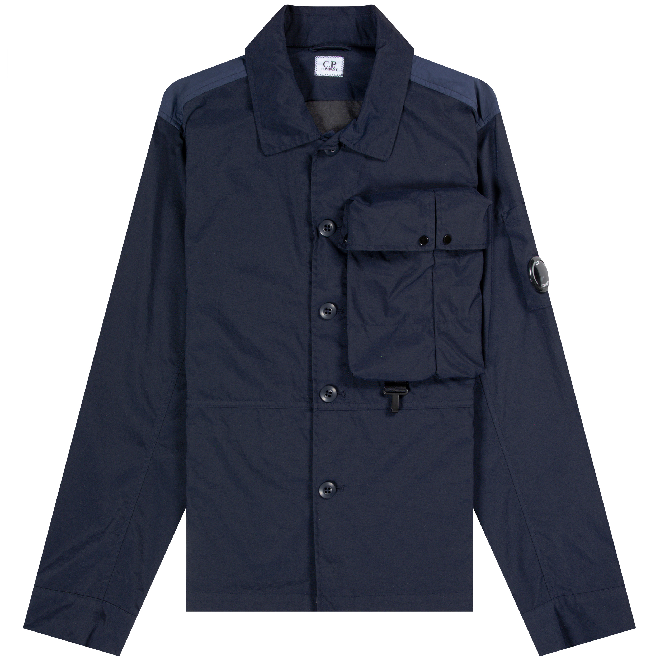 CP Company 'Taylon P' Full Button Overshirt Total Eclipse