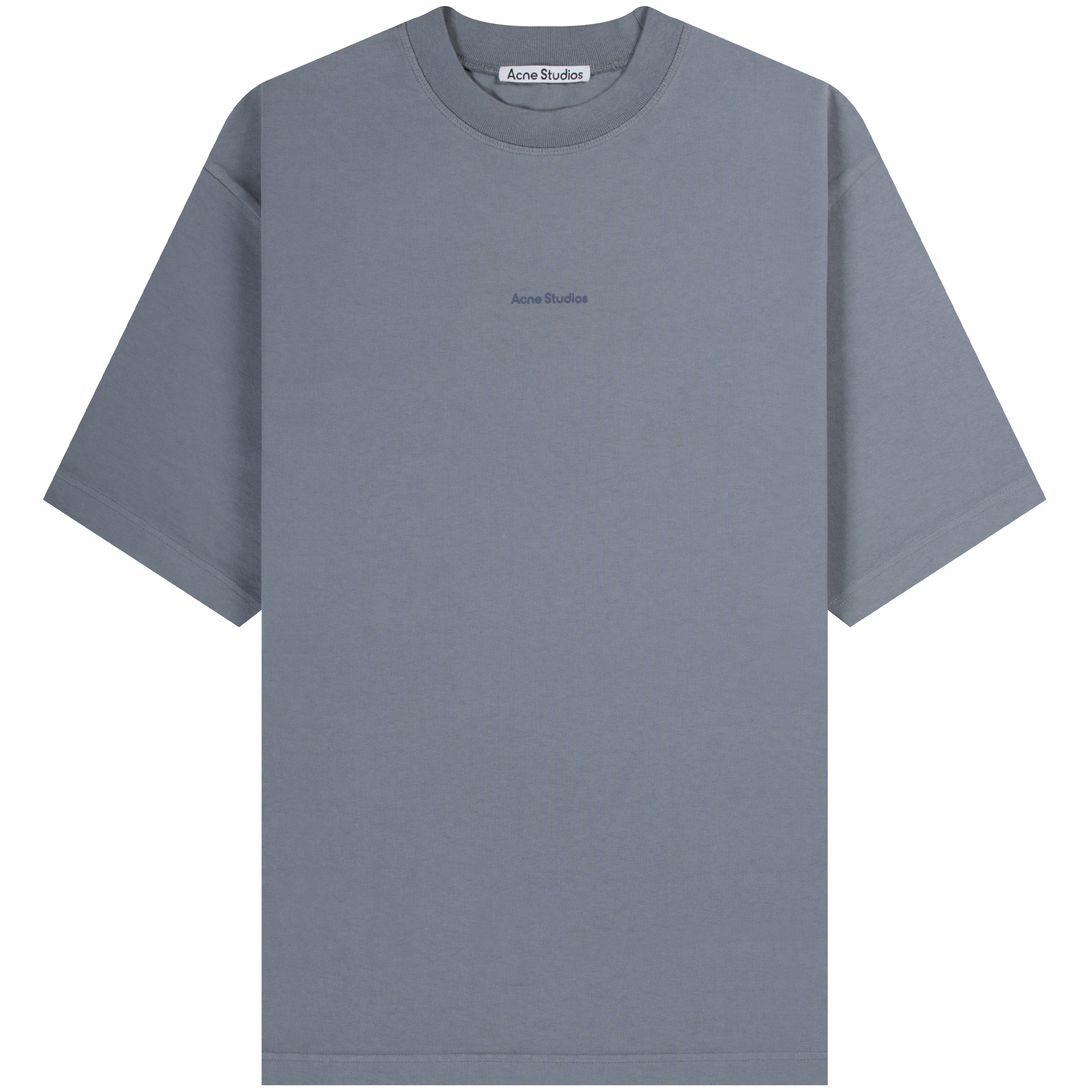 Acne Studios 'Extorr' Stamp Logo T-Shirt Steel Grey