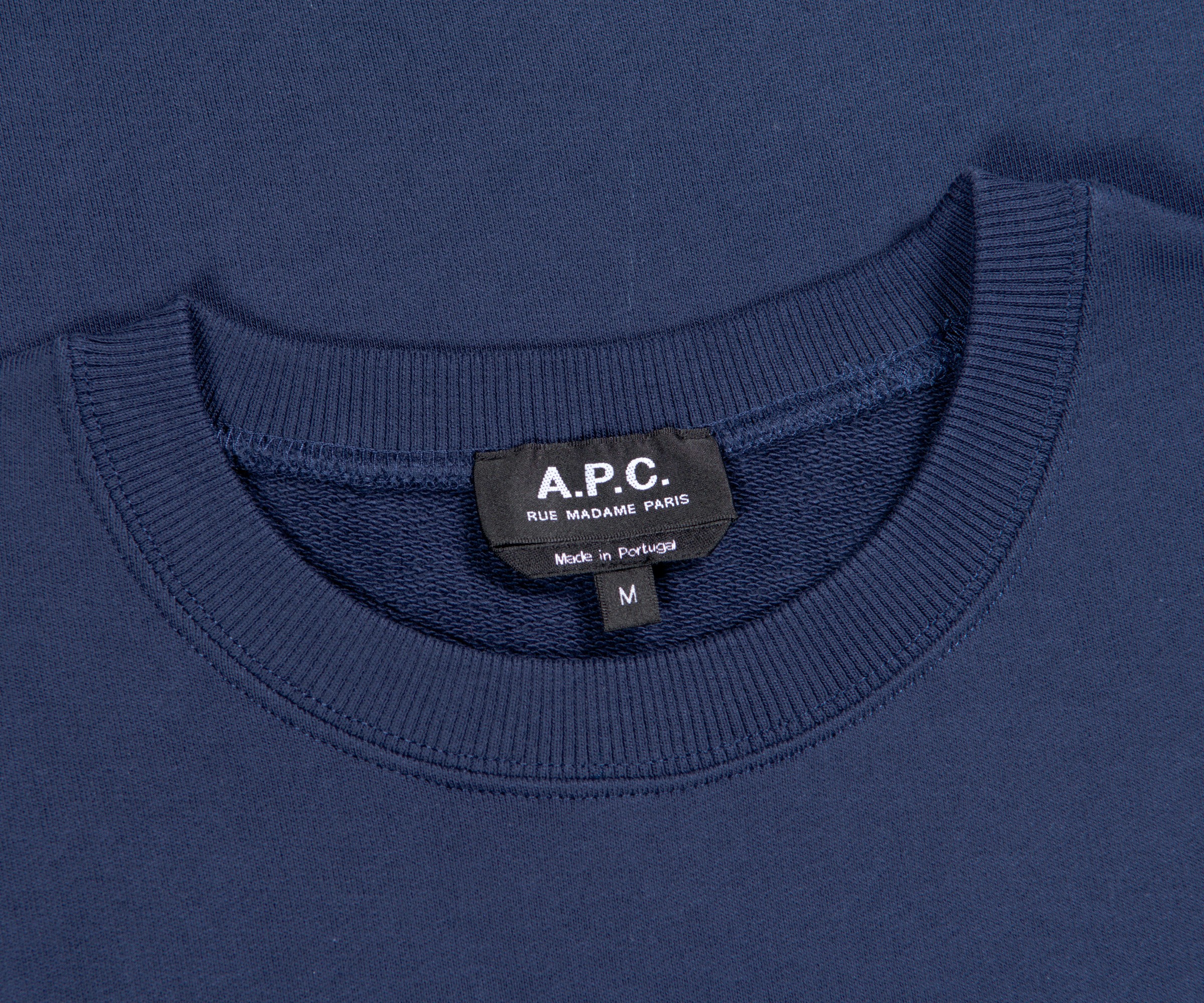 APC Small Printed Logo Sweatshirt Navy