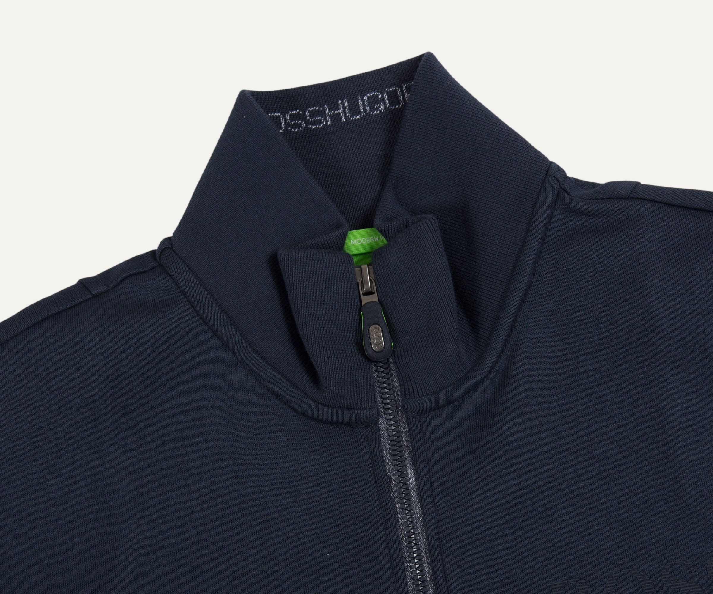 Hugo Boss 'Skaz' Full Zip Collared Sweatshirt