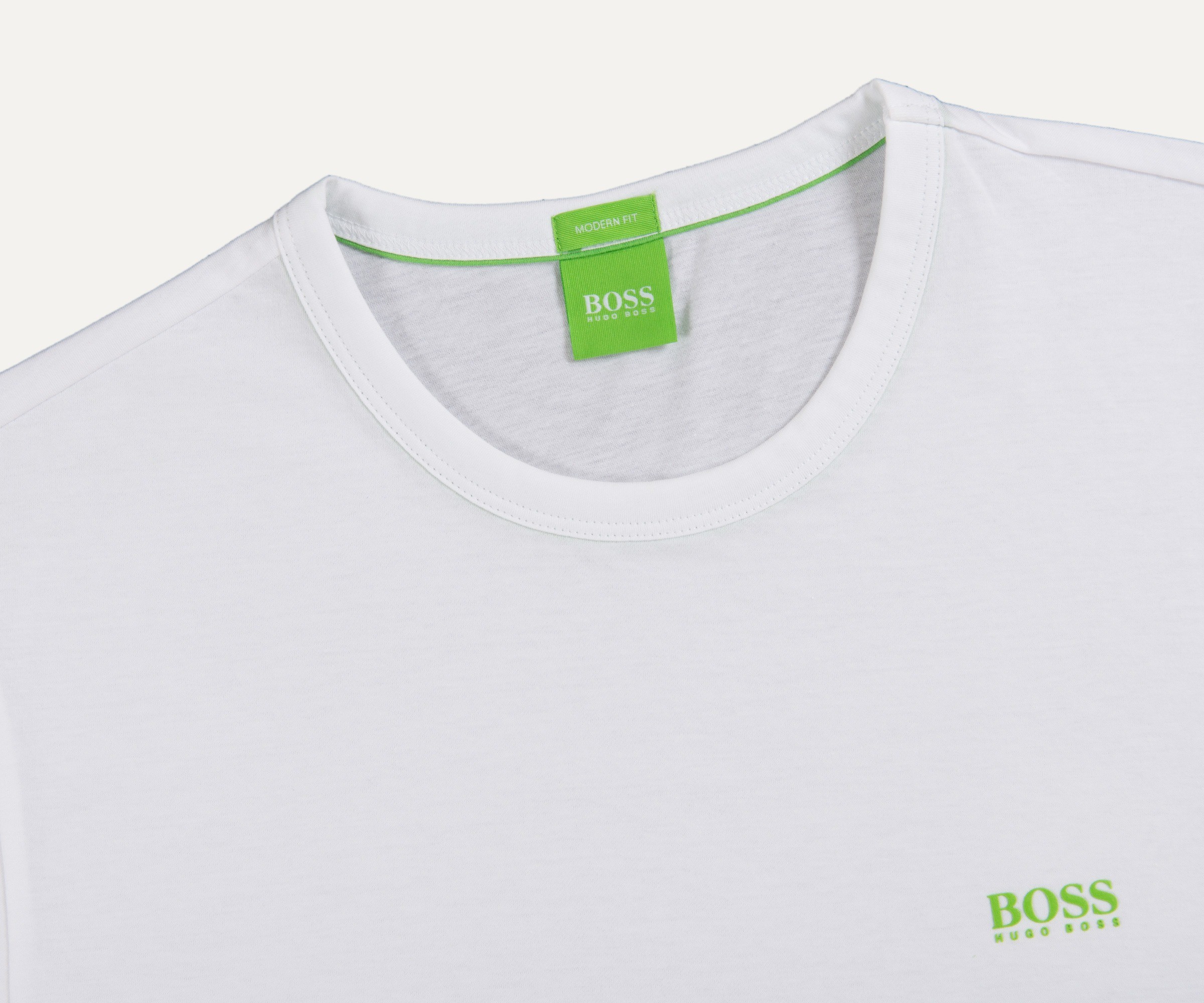 Hugo Boss Green Classic Logo Printed White