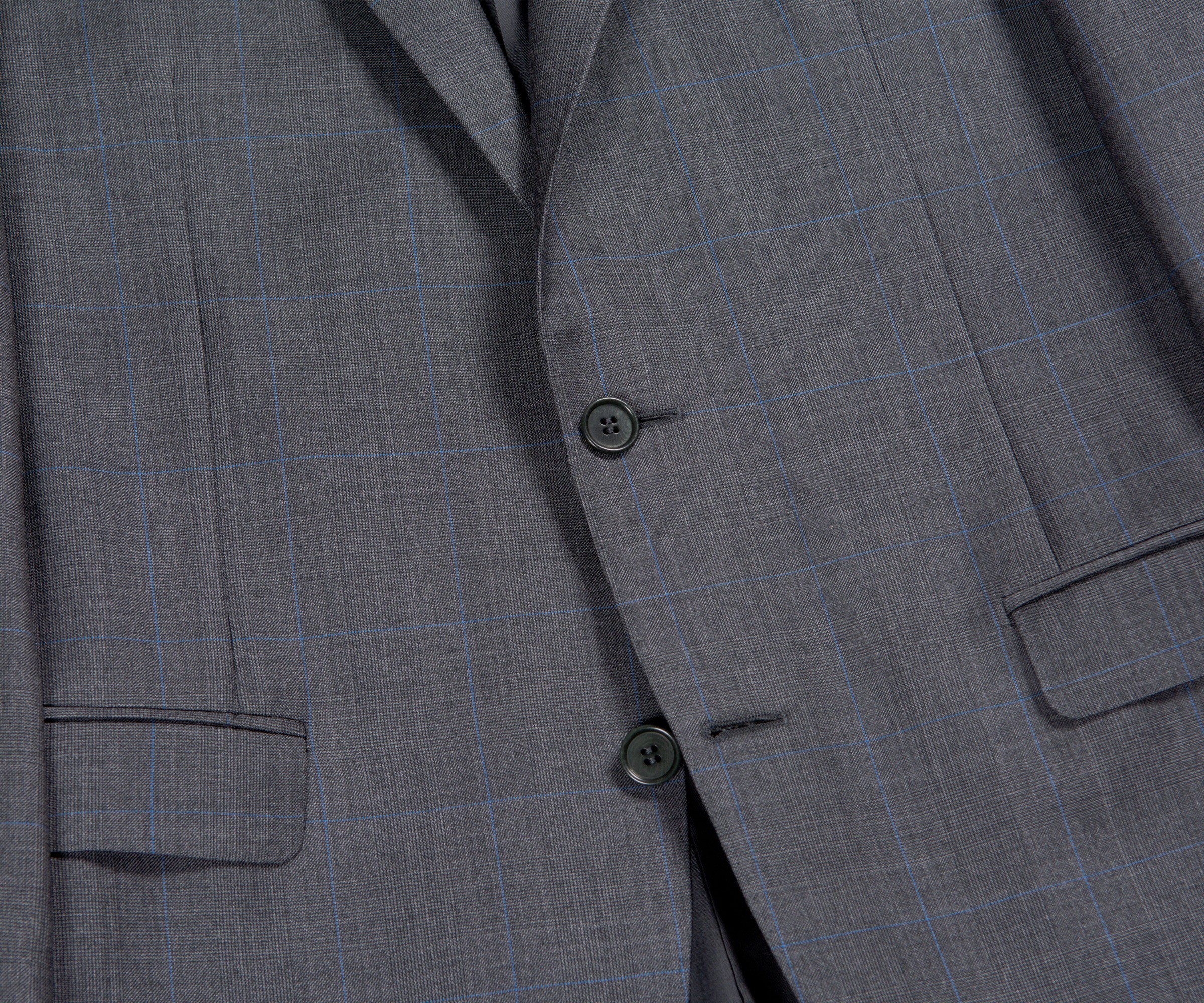 Canali Prince of Wales Check Suit Grey