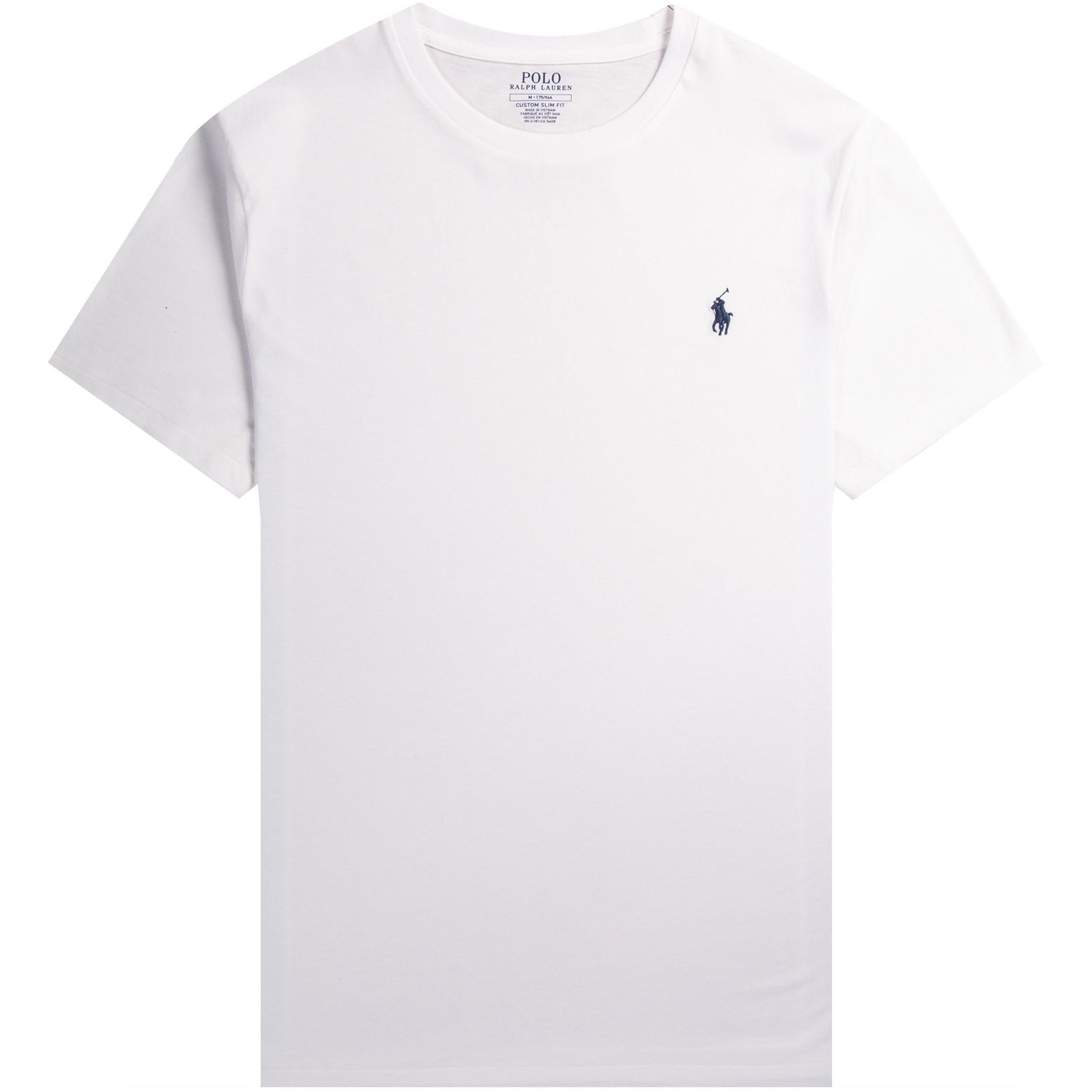 Polo Ralph Lauren Custom Slim Fit Crew Neck T-Shirt White