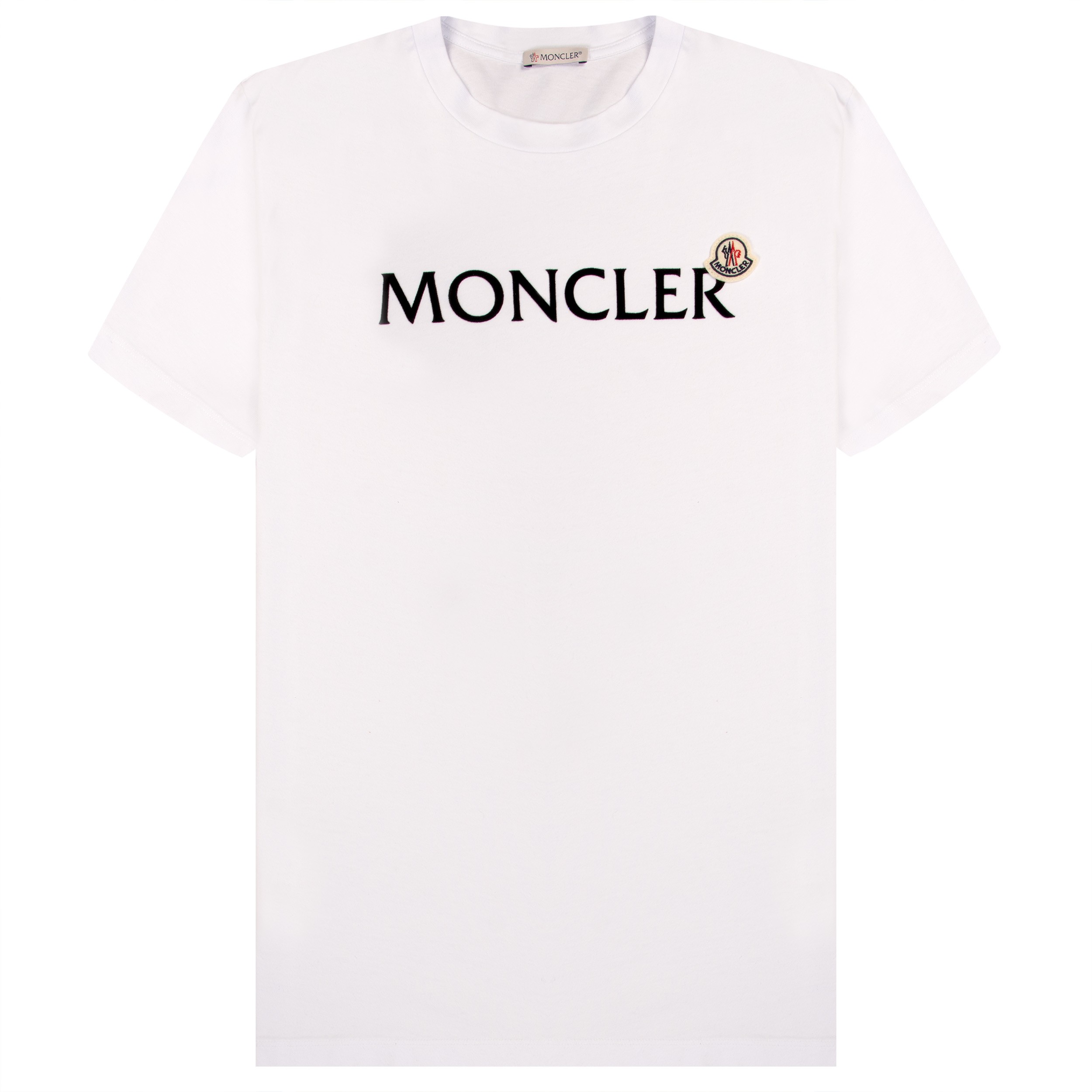 Moncler Felt Signature Logo T-Shirt White