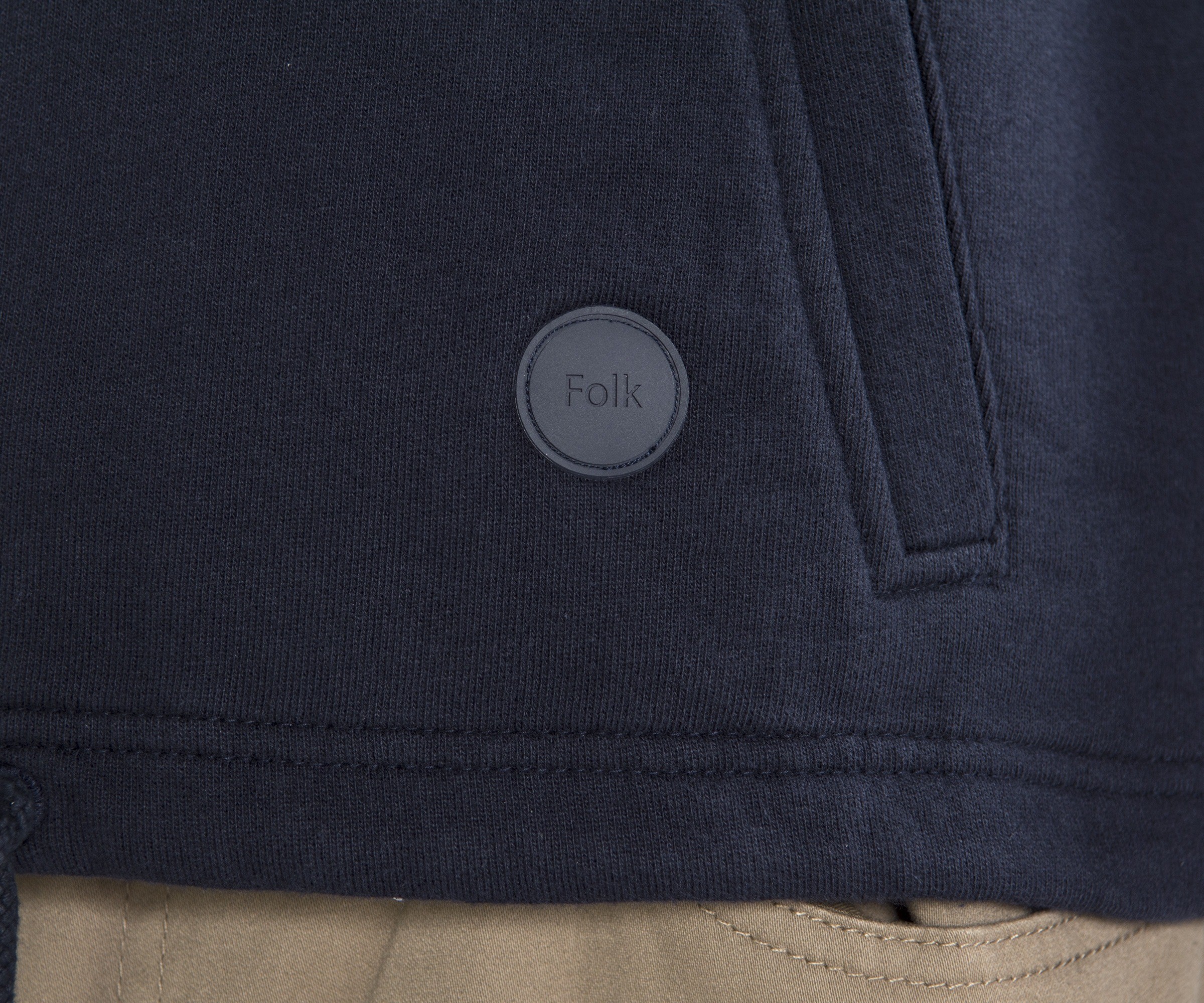 Folk - Rivet Organic Cotton-Jersey Bomber Jacket - Blue Folk