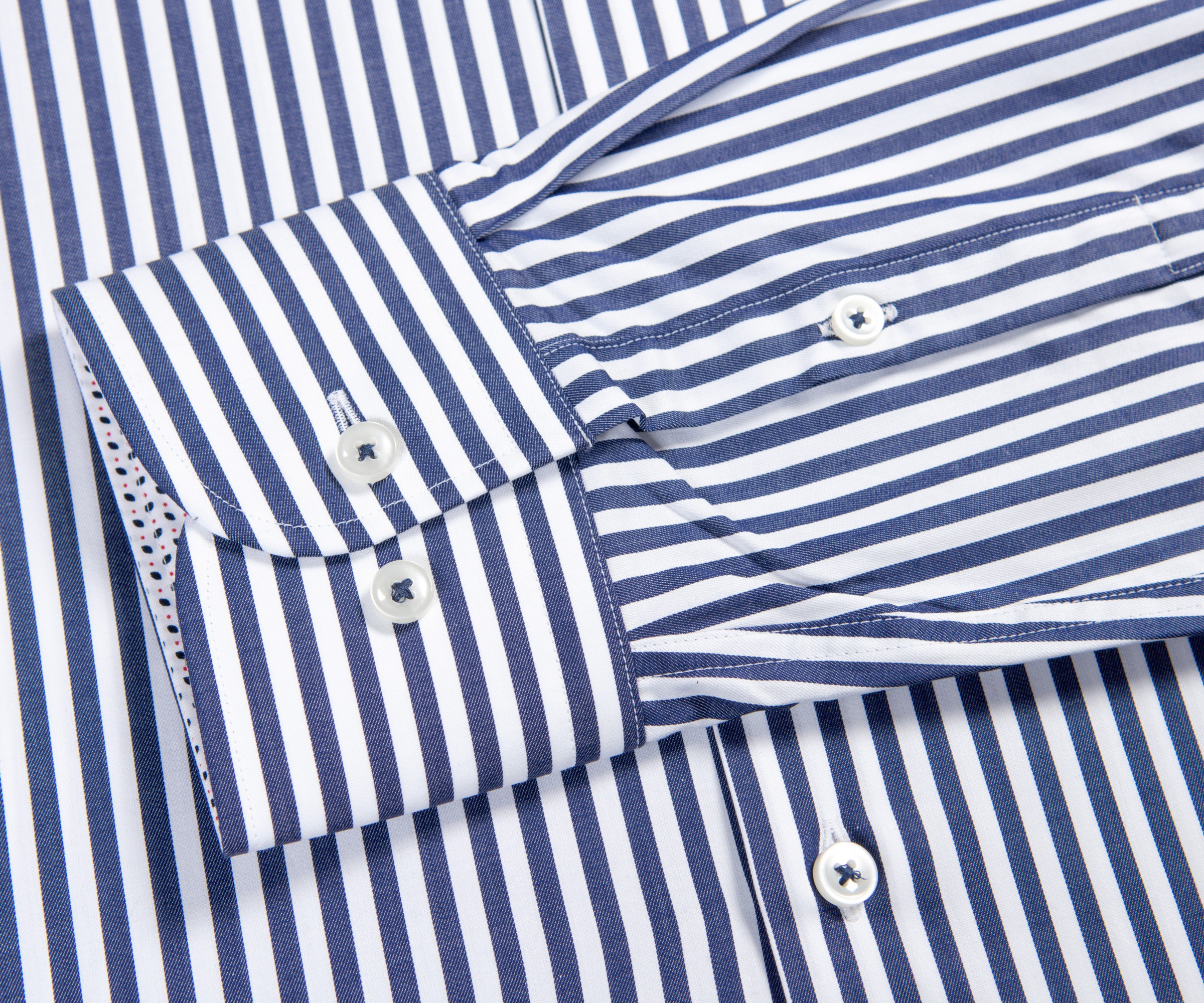 HUGO BOSS Joras Butcher Stripe Shirt navy/White