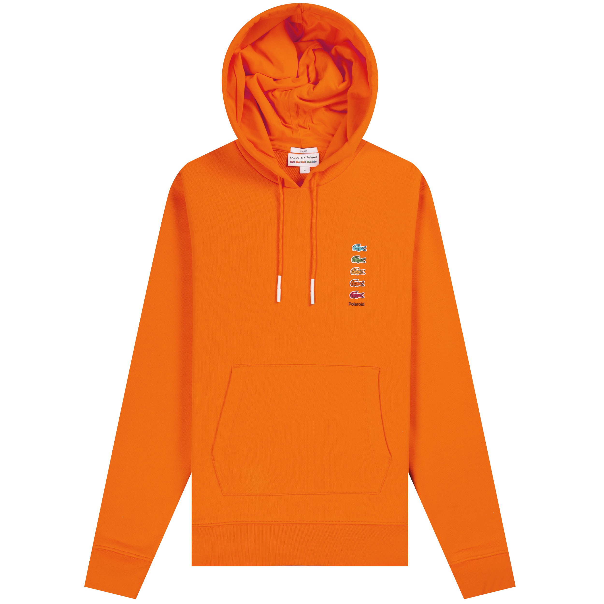 Lacoste X 'Popover Hooded' Sweatshirt Orange