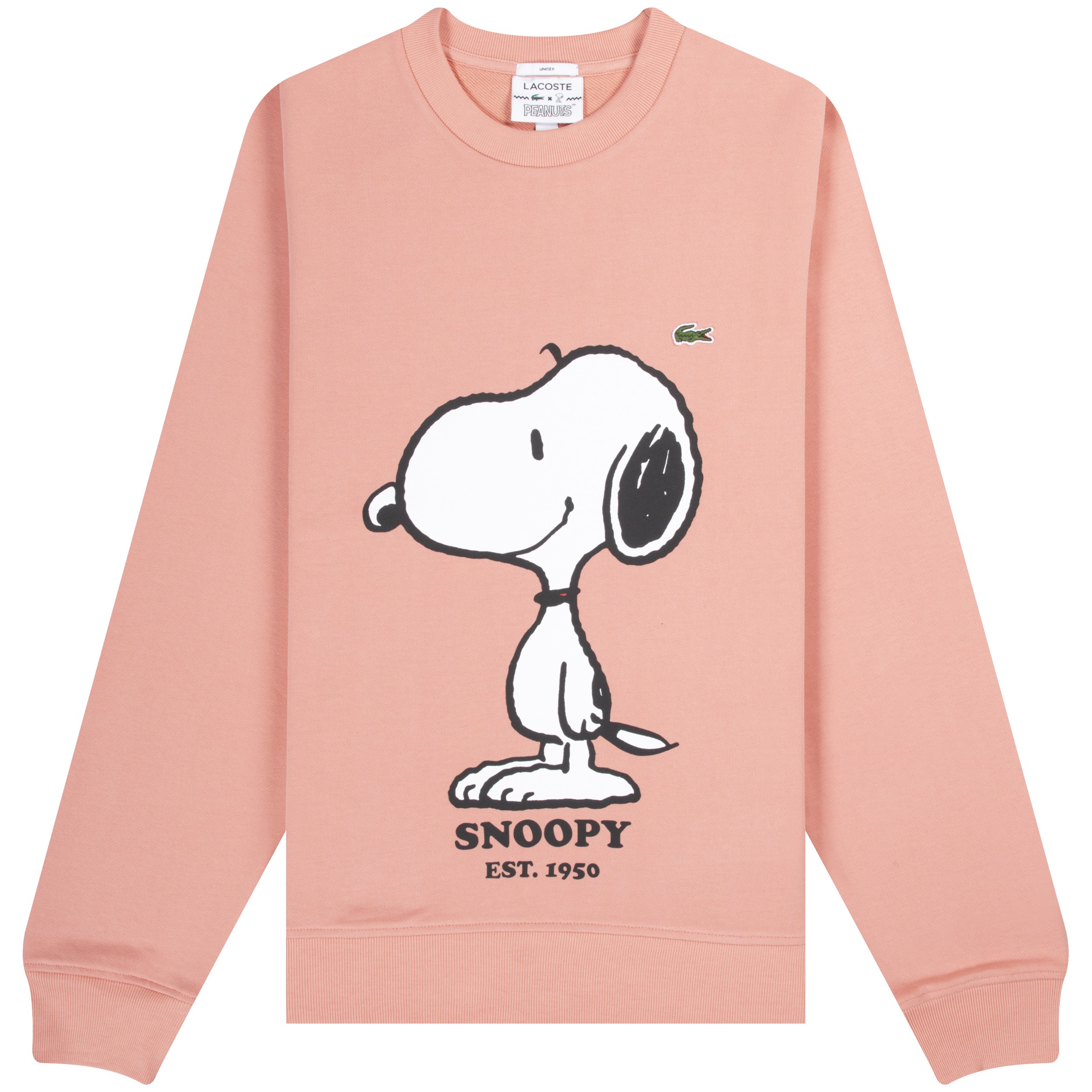 Lacoste X Peanuts 'Snoopy' Logo Sweatshirt Rose