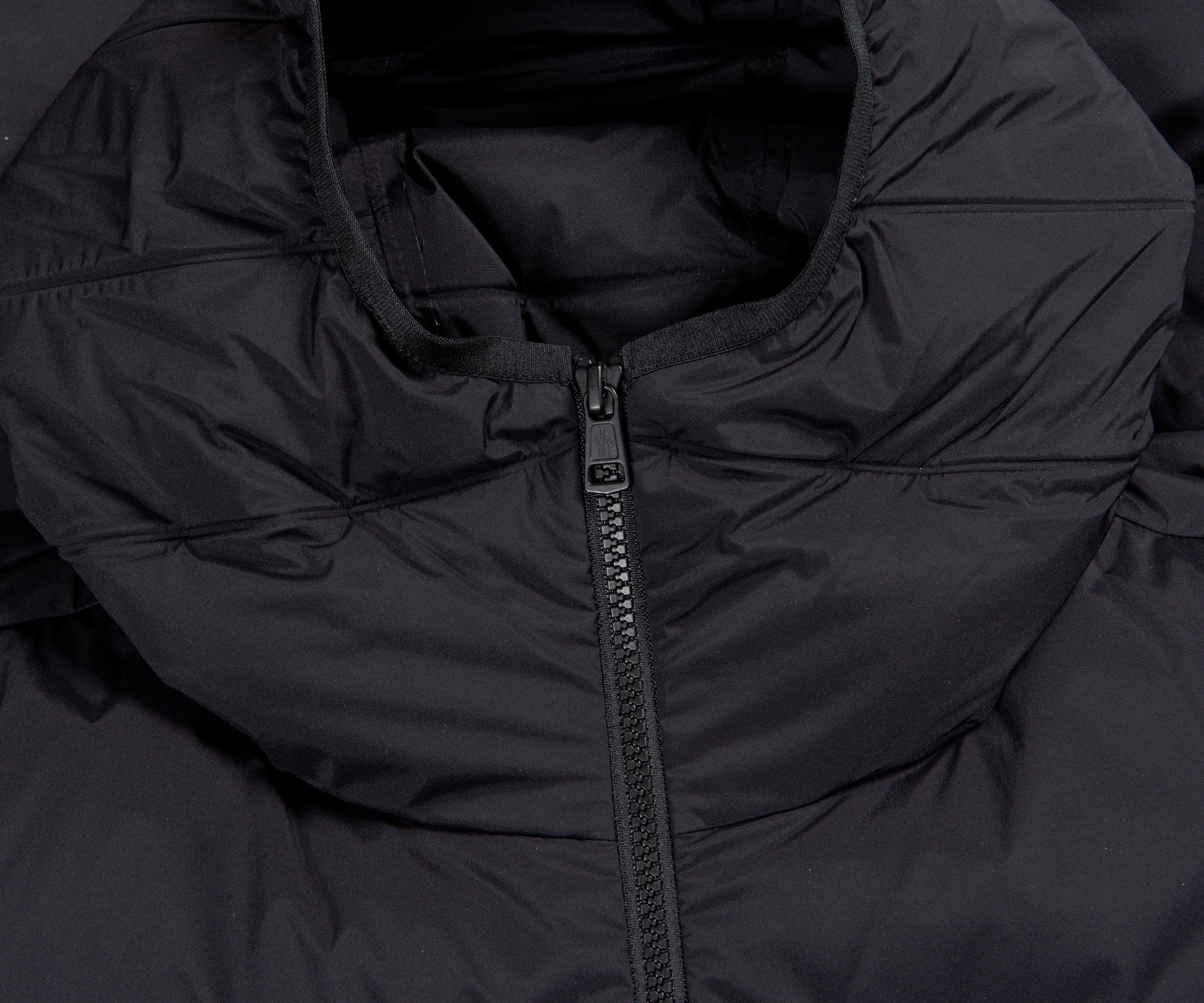 Moncler 'Eze' Quilted Hooded Shell Down Jacket Black