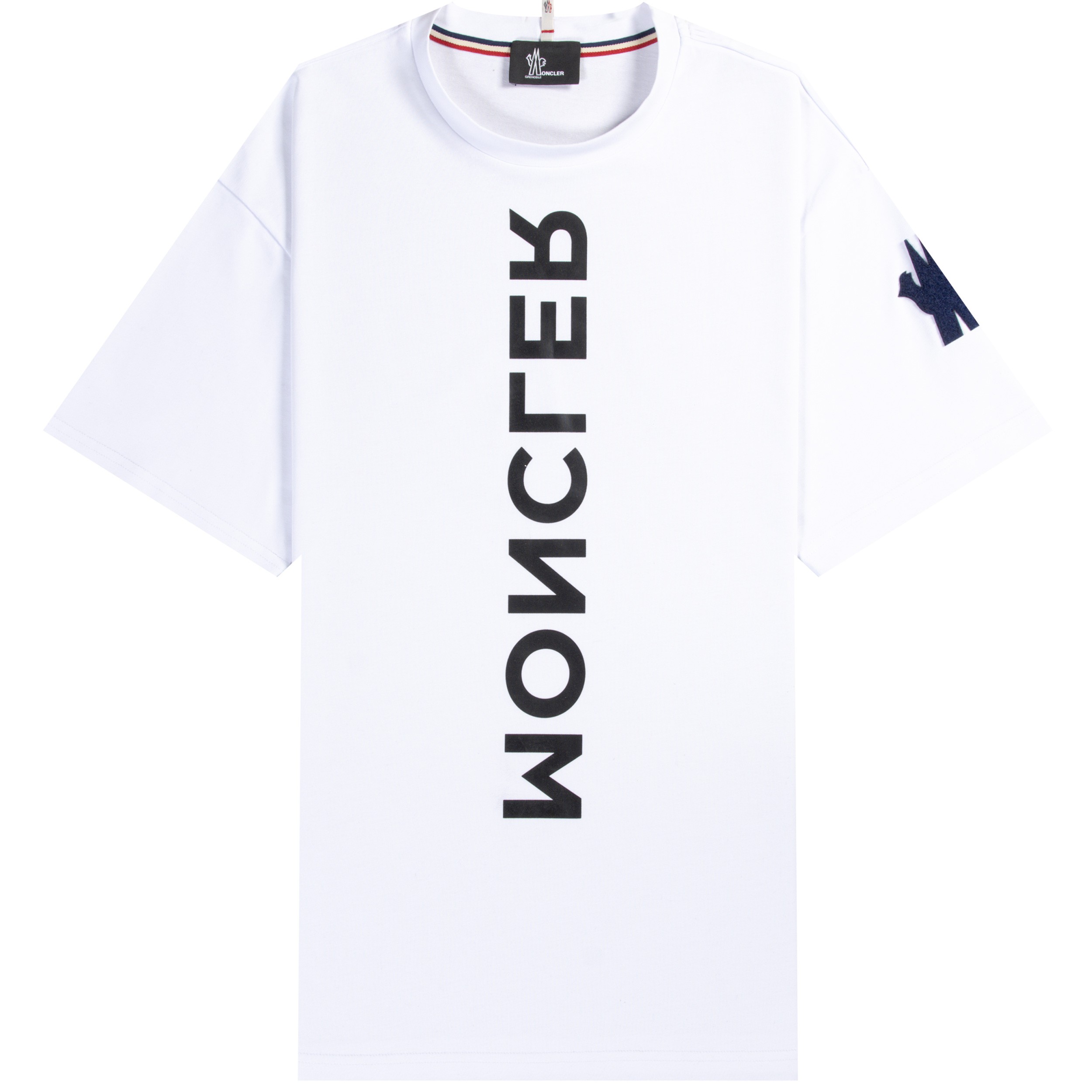 Moncler Lettering Logo T-Shirt Black at