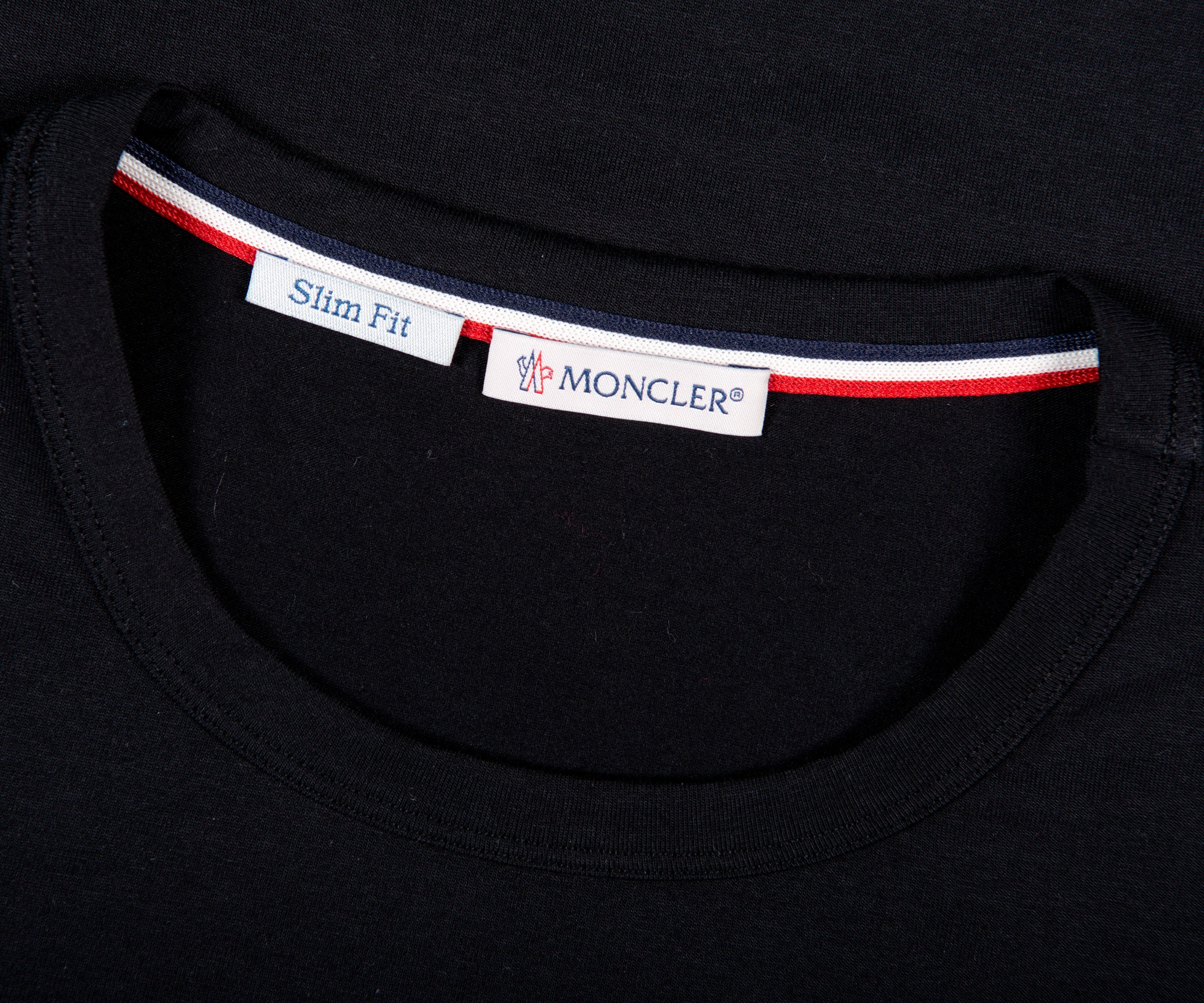 Moncler 'Arm Logo' Slim Fit Classic T-Shirt Black
