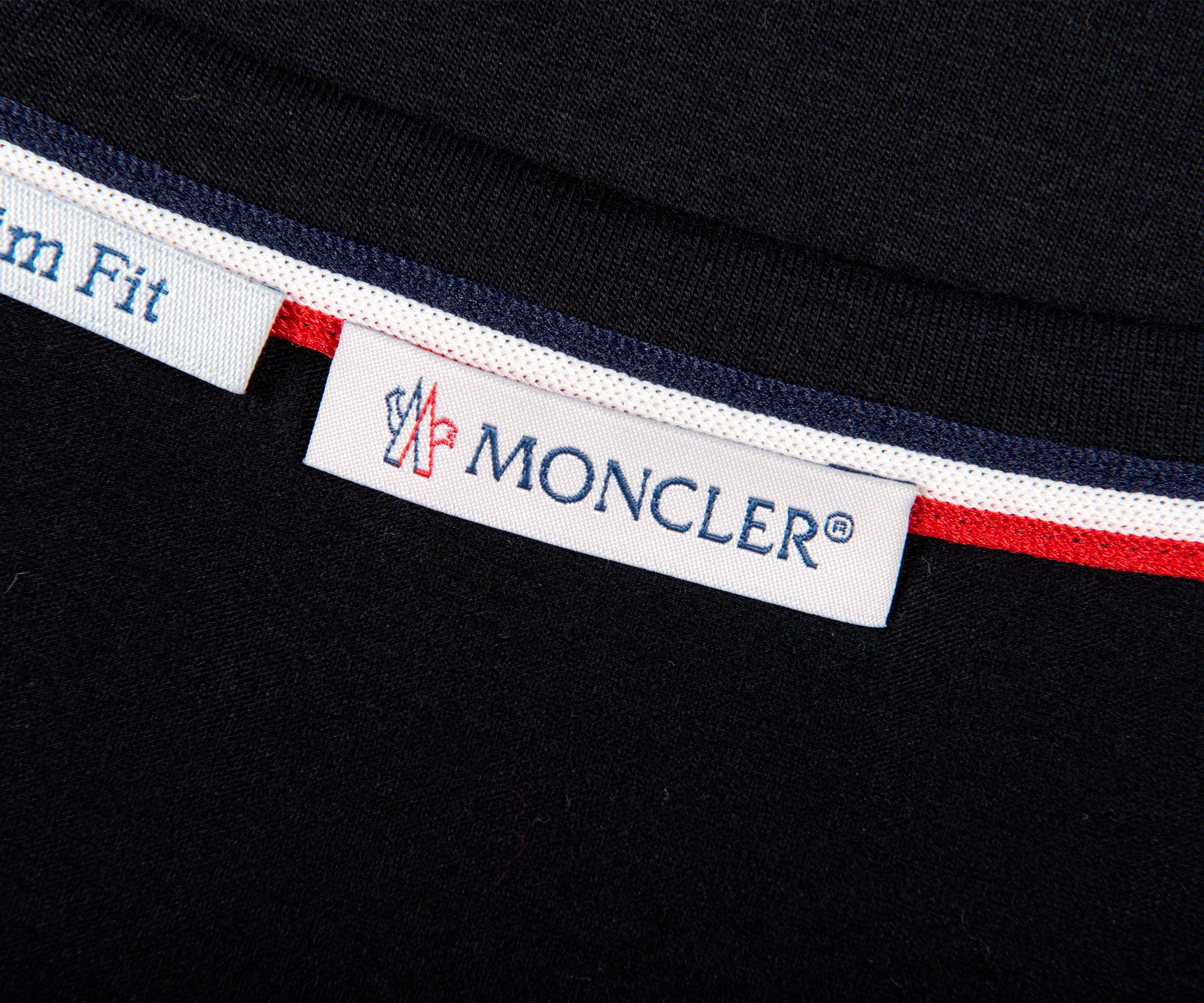 Moncler 'Arm Logo' Slim Fit Classic T-Shirt Black