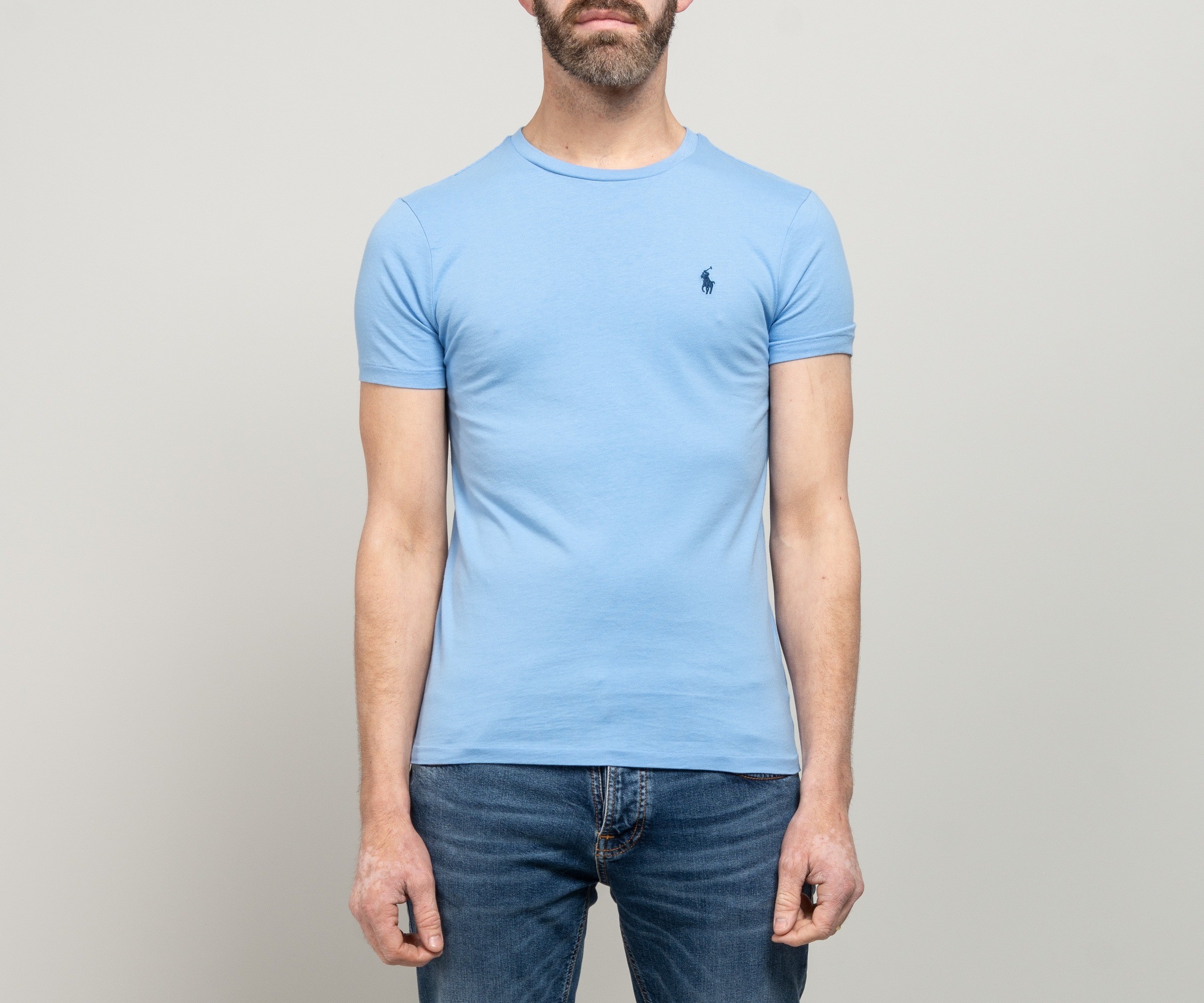 Polo Ralph Lauren Plain Crew Neck T-Shirt Blue