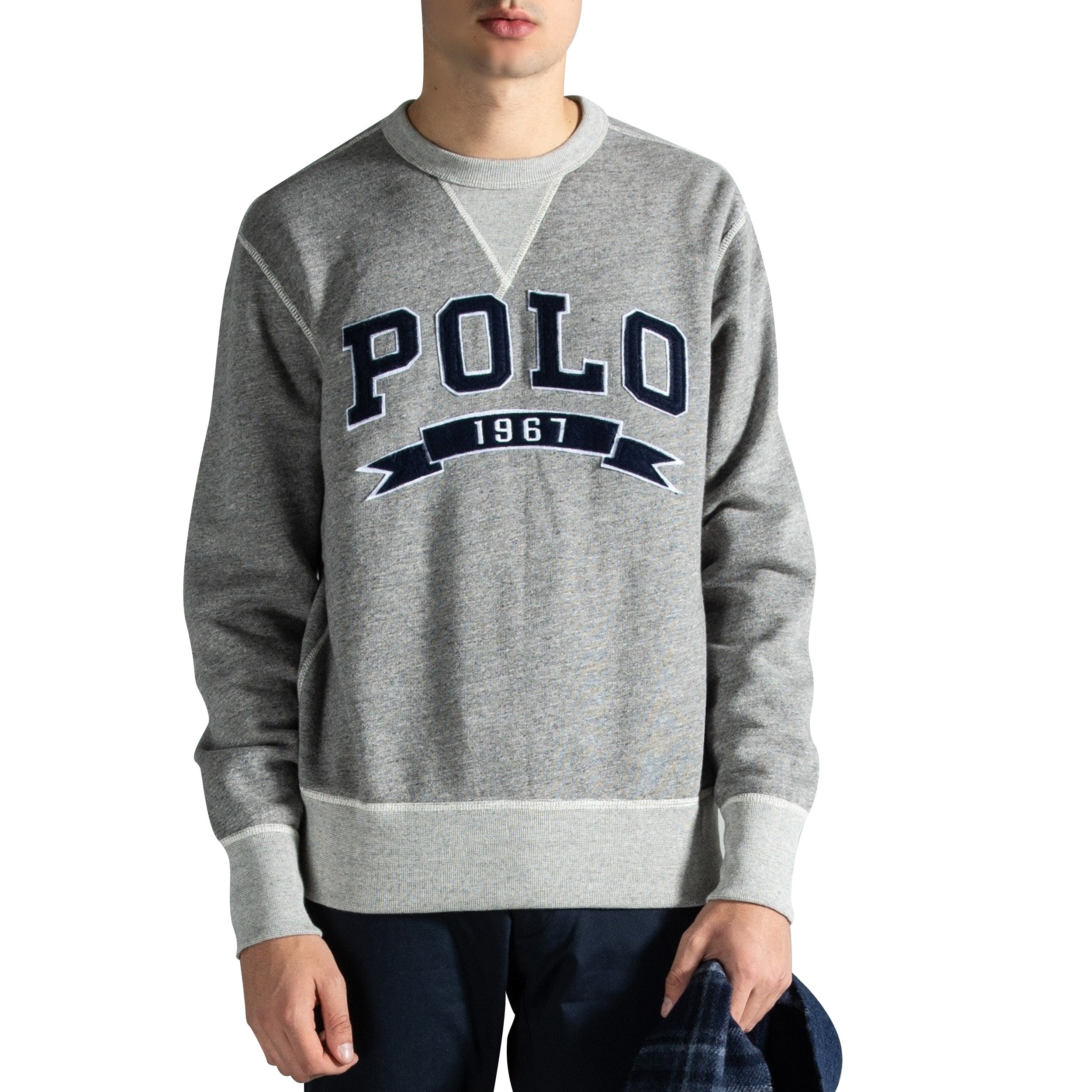 Polo Ralph Lauren Retro College Sweatshirt Grey