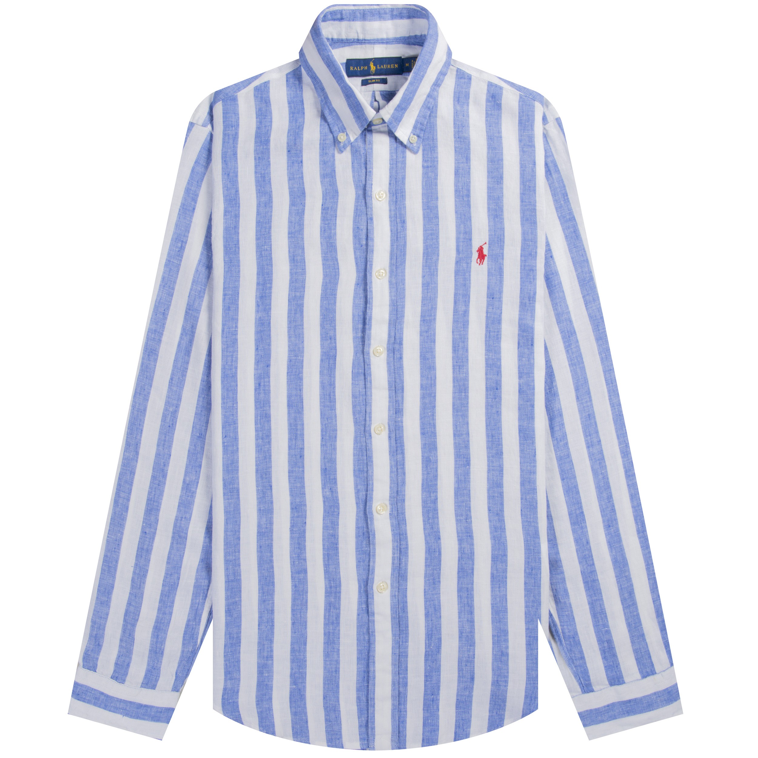 Polo Ralph Lauren Ralph Lauren Slim Fit Striped Linen Shirt Blue/White