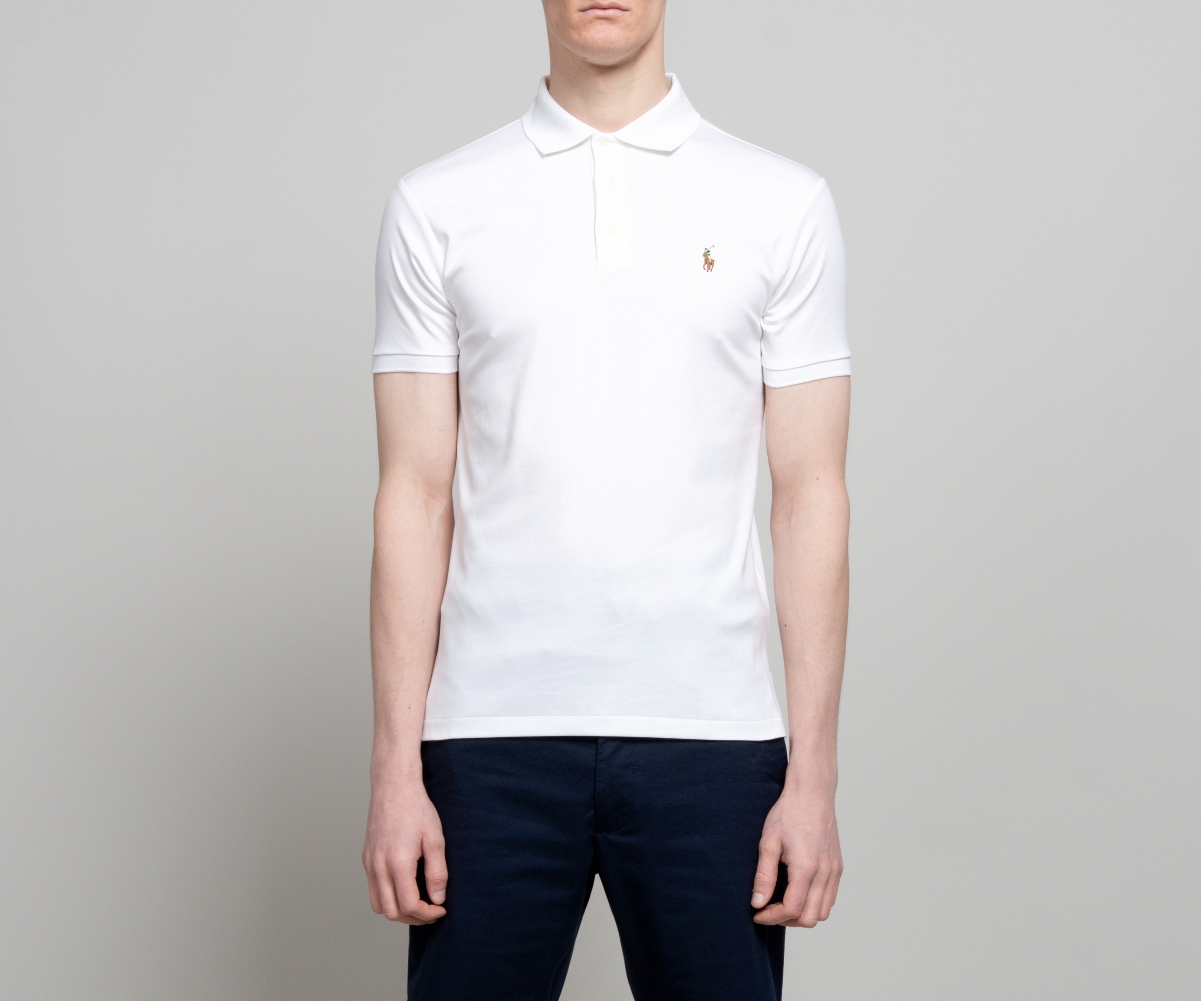 Polo Ralph Lauren Slim Fit Soft Touch Polo White