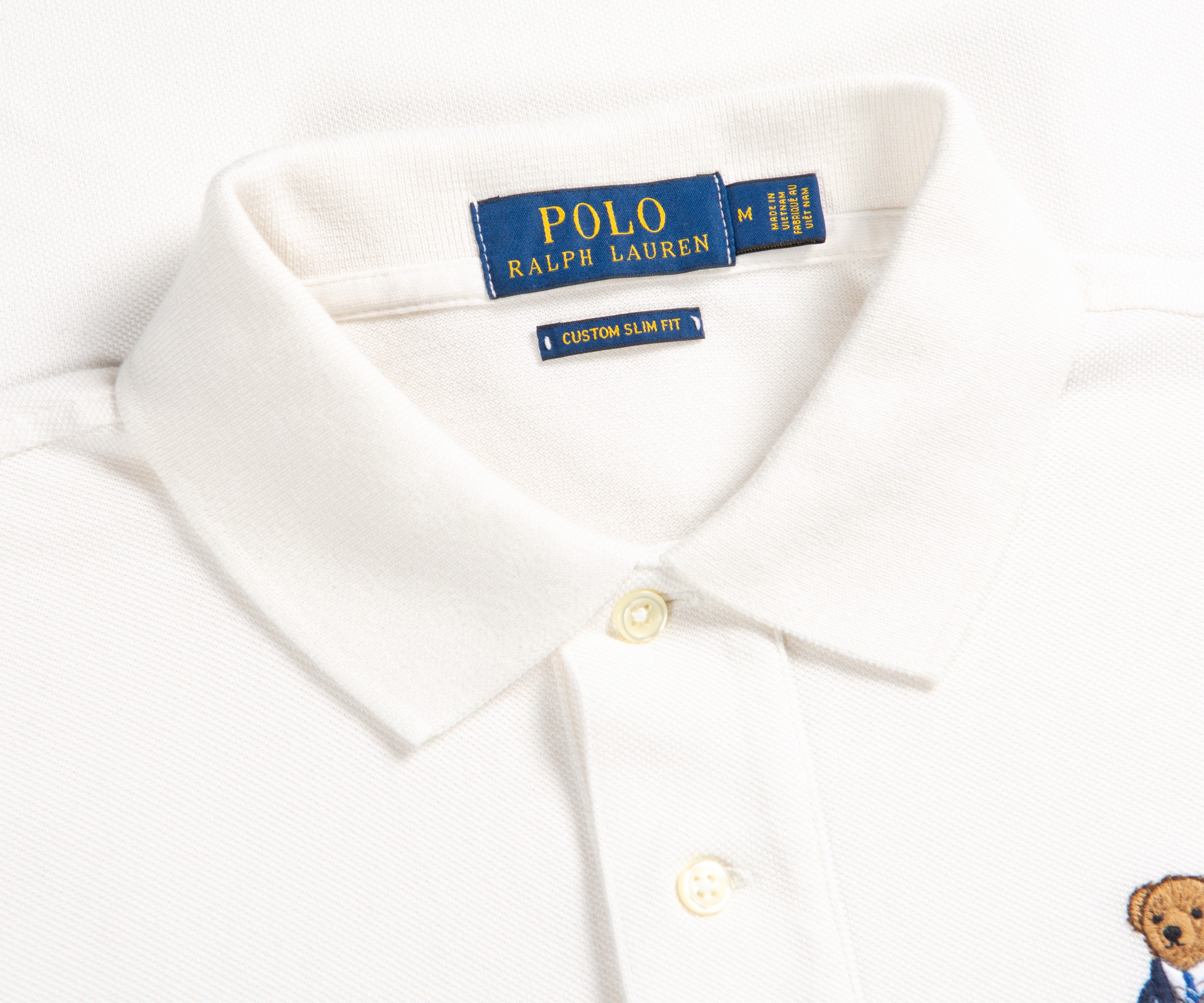 Polo Ralph Lauren Ralph Lauren Polo Bear Logo Polo Shirt White