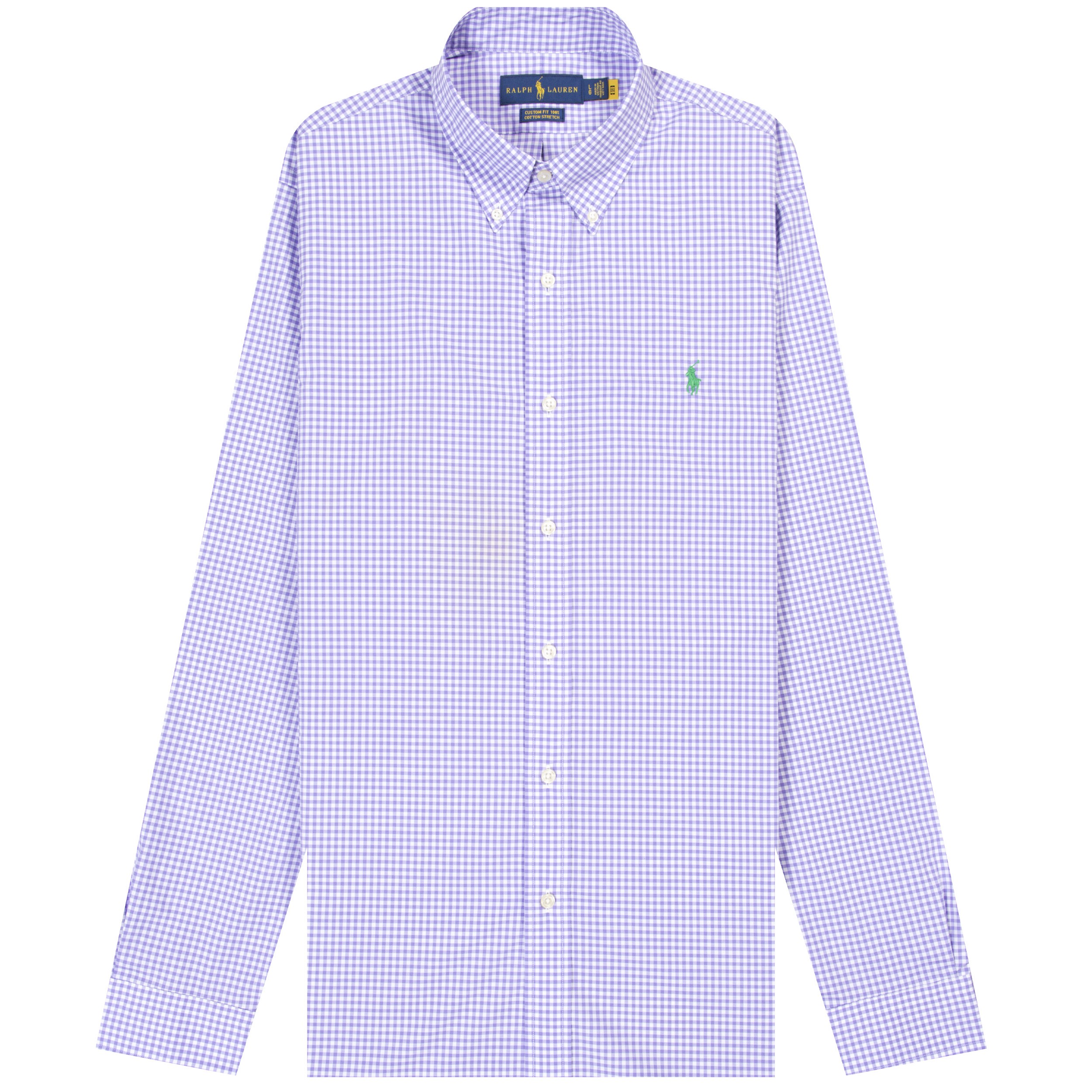 Polo Ralph Lauren 'Gingham' Check Shirt Purple/White