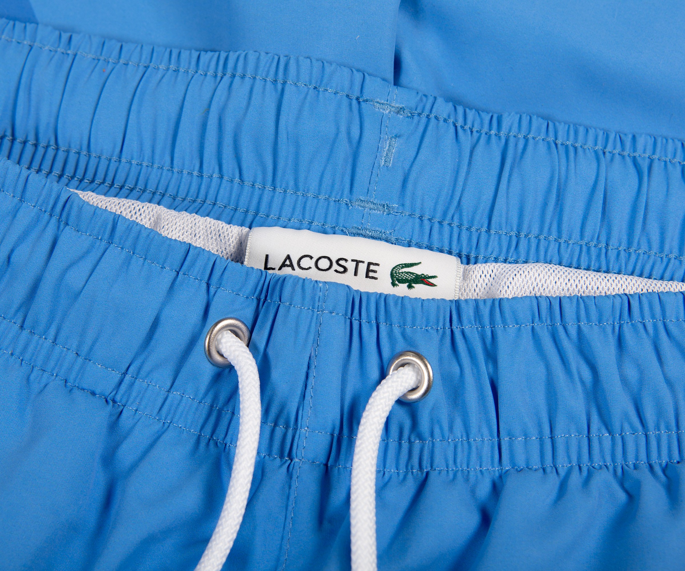 Lacoste Oversized Croc Print Quick Dry Swim Shorts Light Blue