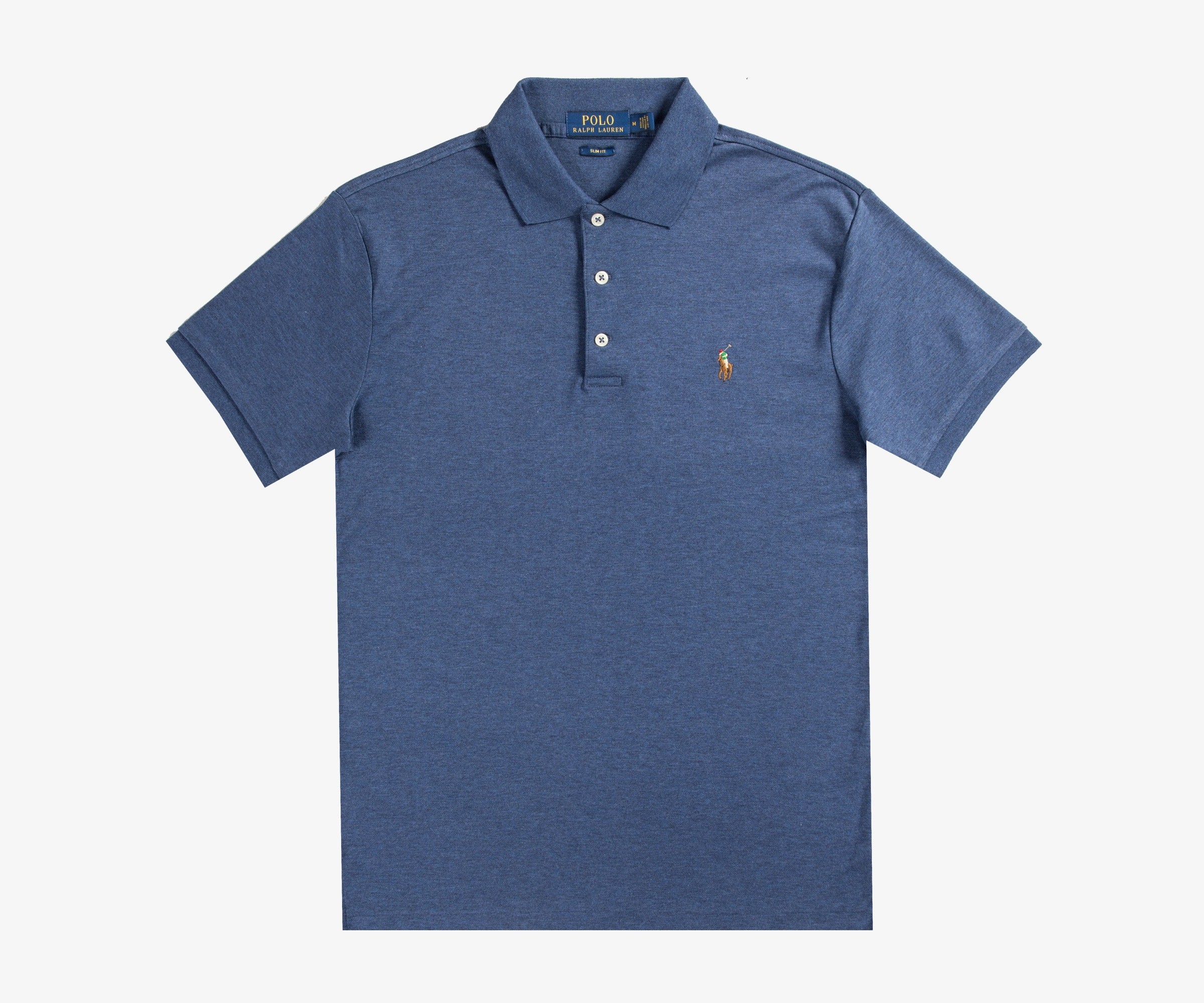 Polo Ralph Lauren Slim Fit Pima Soft Touch Polo Navy Heather