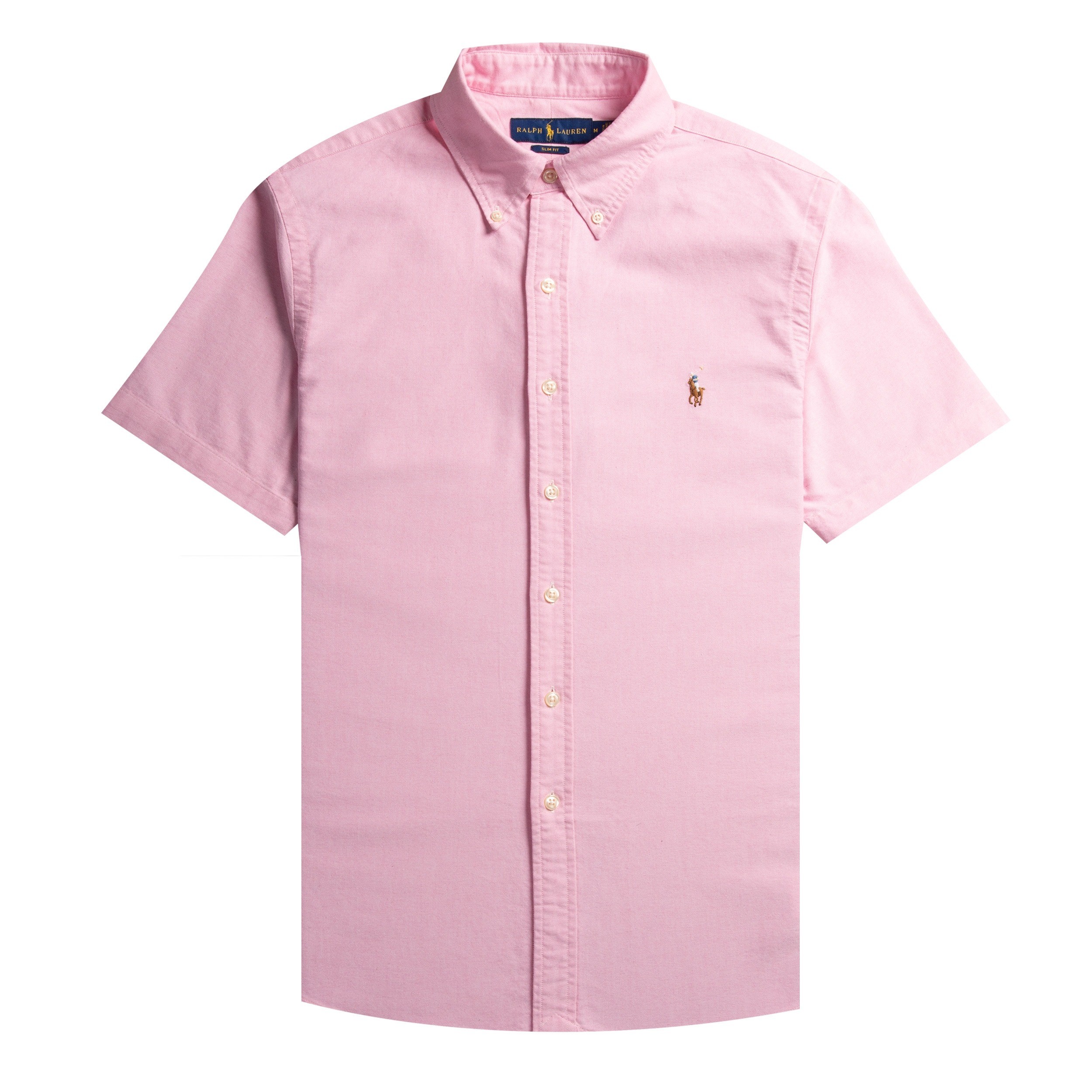 Polo Ralph Lauren Ralph Lauren Slim Fit Short Sleeved Oxford Shirt Pink