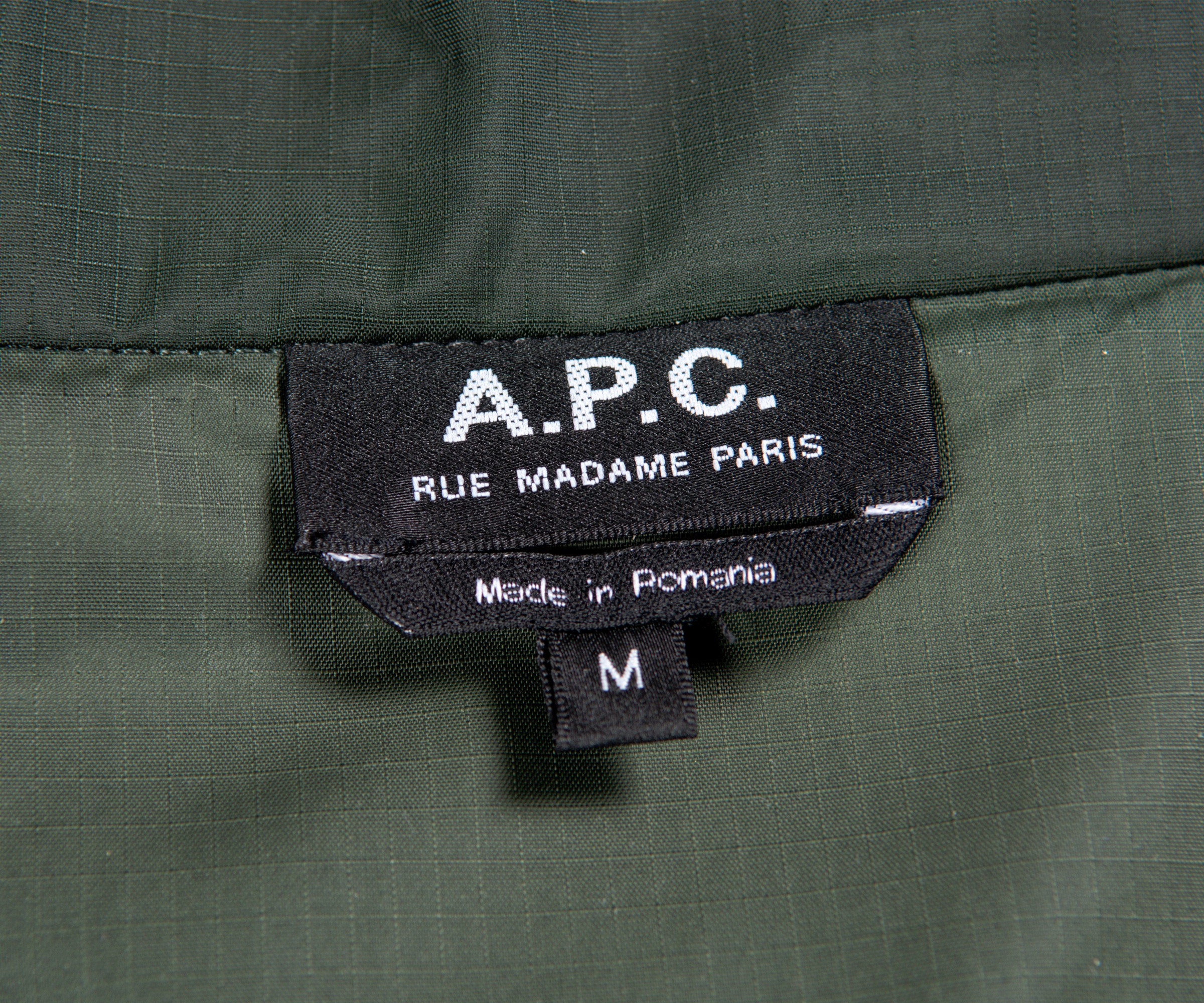 APC Miles Windbreaker Dark Green
