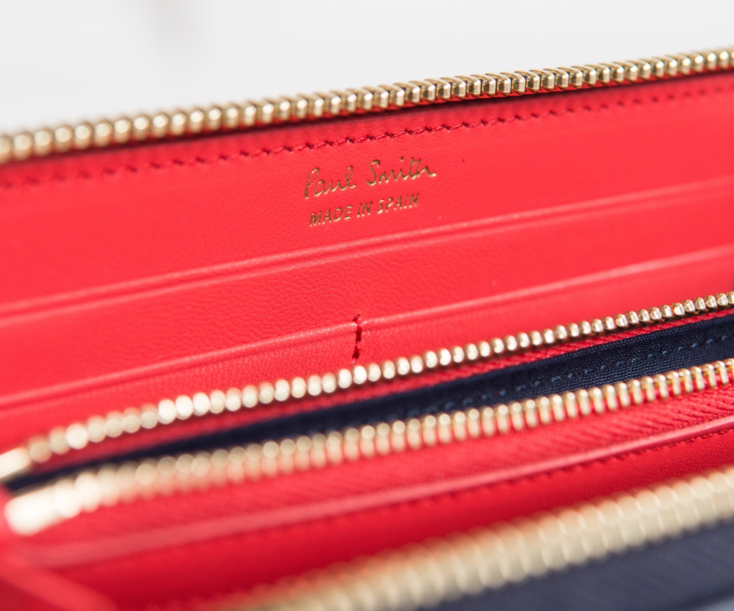 Women's Large 'Swirl' Print Leather Zip-Around Wallet