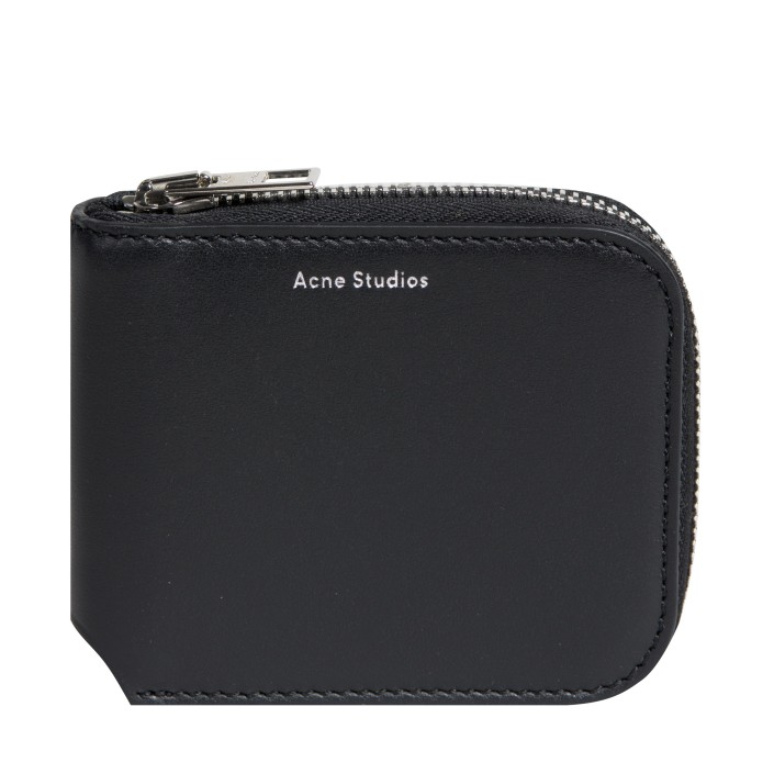 Acne Studios Acne Studios Leather Coin Purse Black with Zip 
