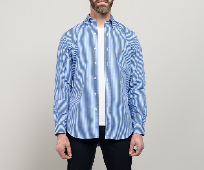Polo Ralph Lauren Thin Butcher Stripe Shirt Blue/White