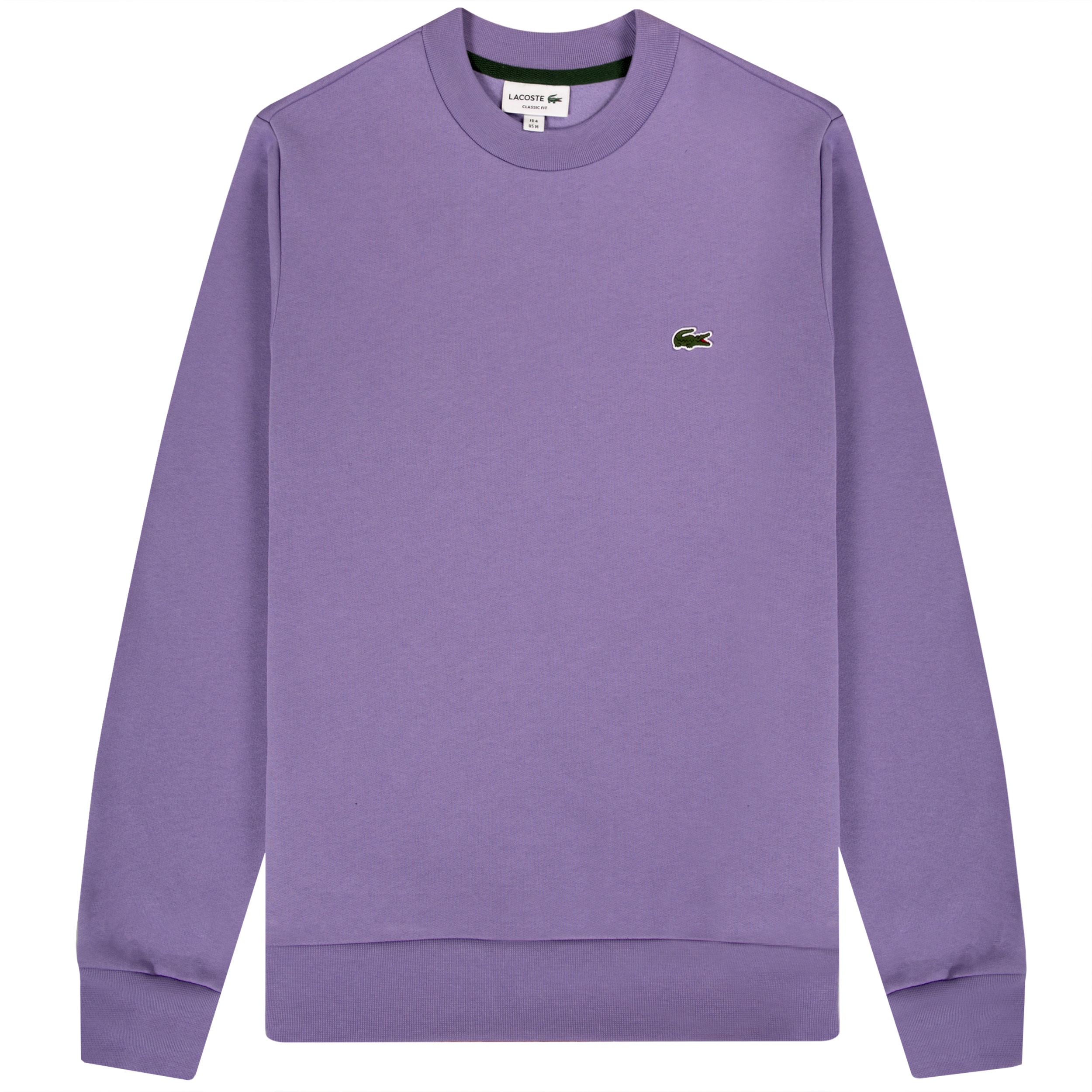 Lacoste Classic Logo Brushed Cotton Sweatshirt Purple