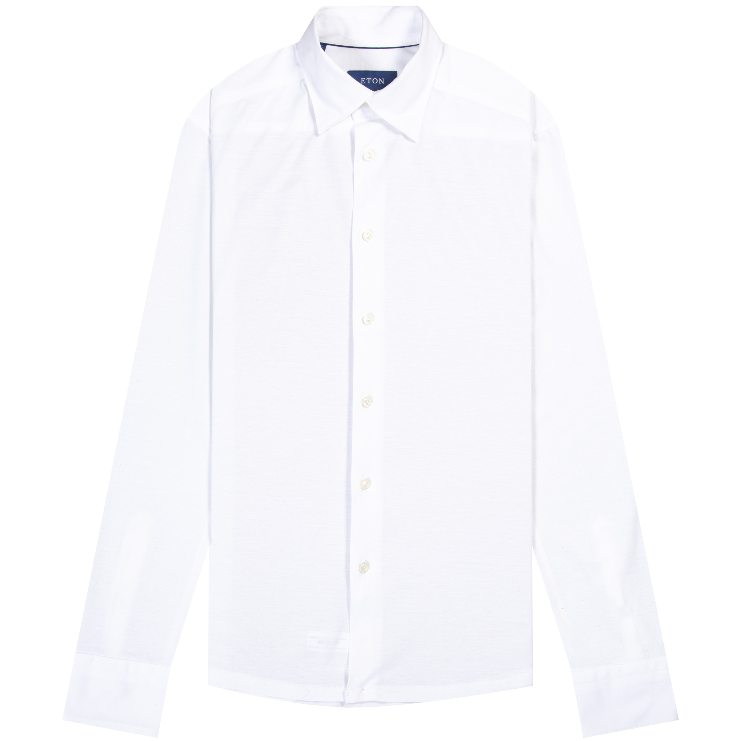Eton Jersey Cotton Slim Fit Shirt White