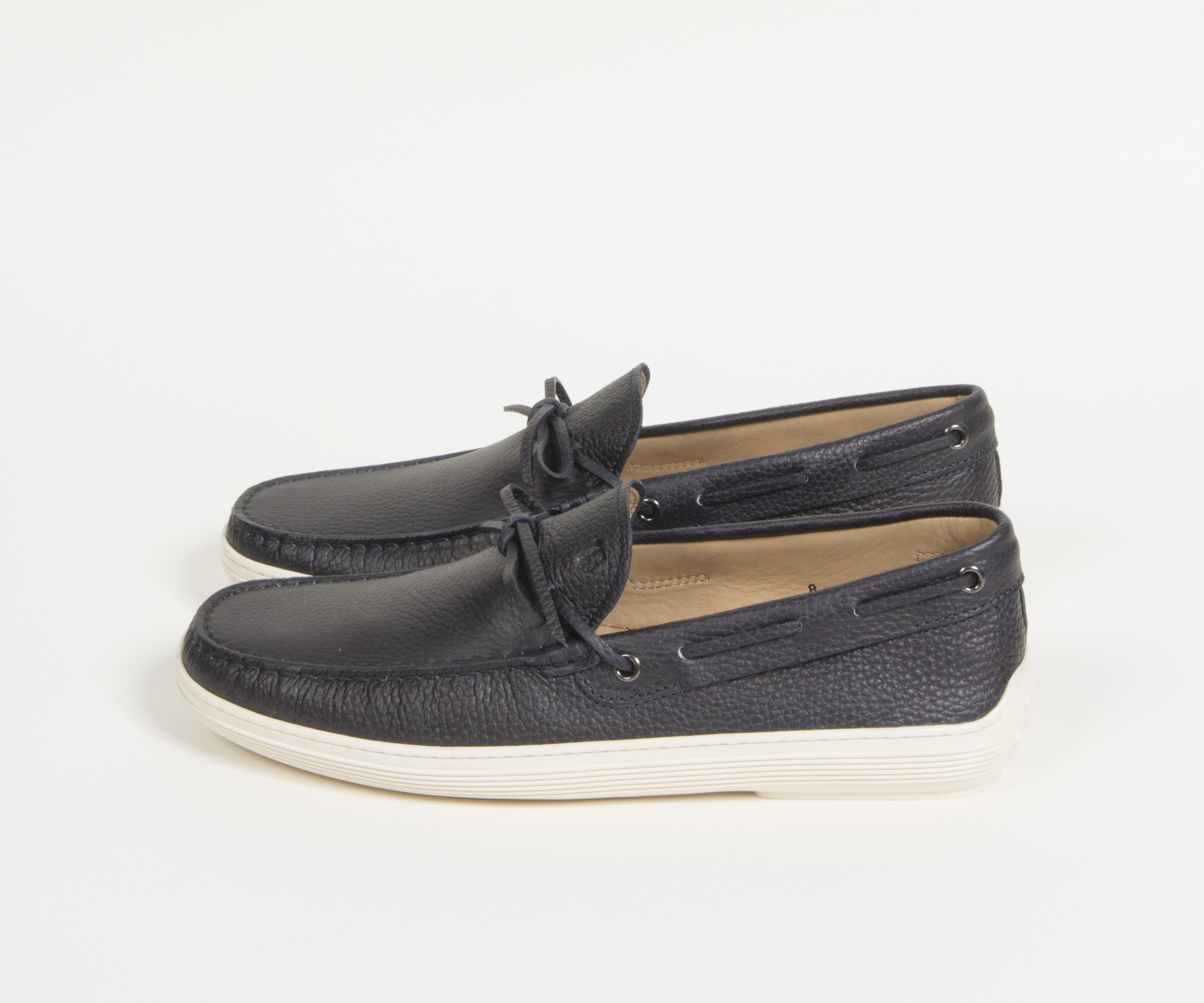 TODS Slip On Boat Shoes Navy