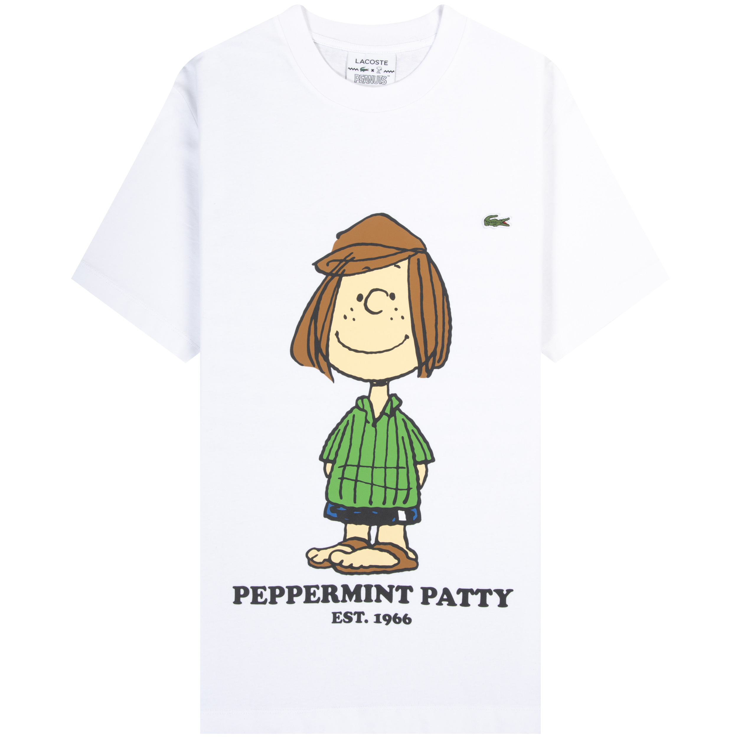 Lacoste X Peanuts ’Peppermint Patty’ Printed SS T-Shirt White