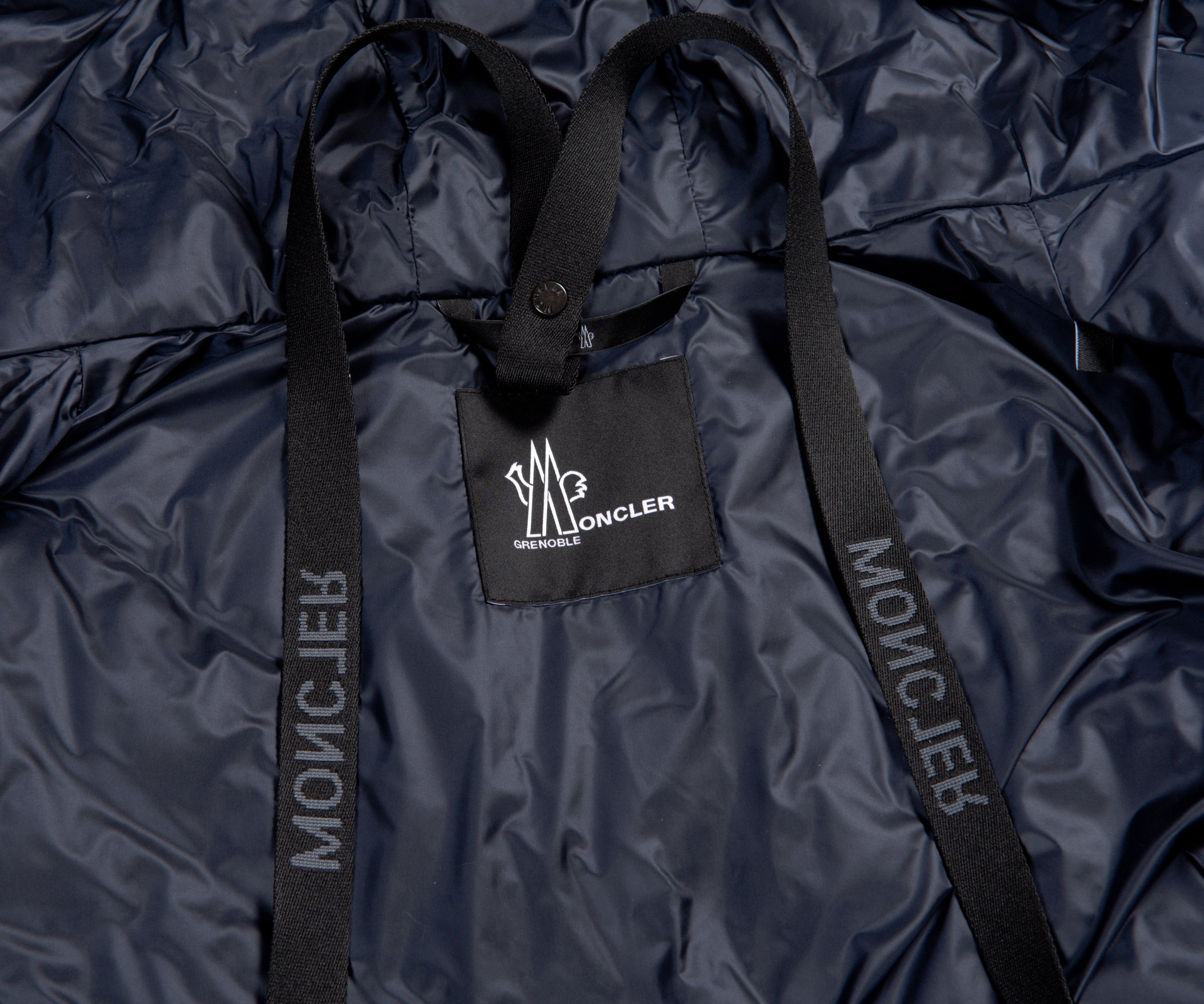 Moncler Grenoble CILLIAN Monogram Print Jacket Blue Multi