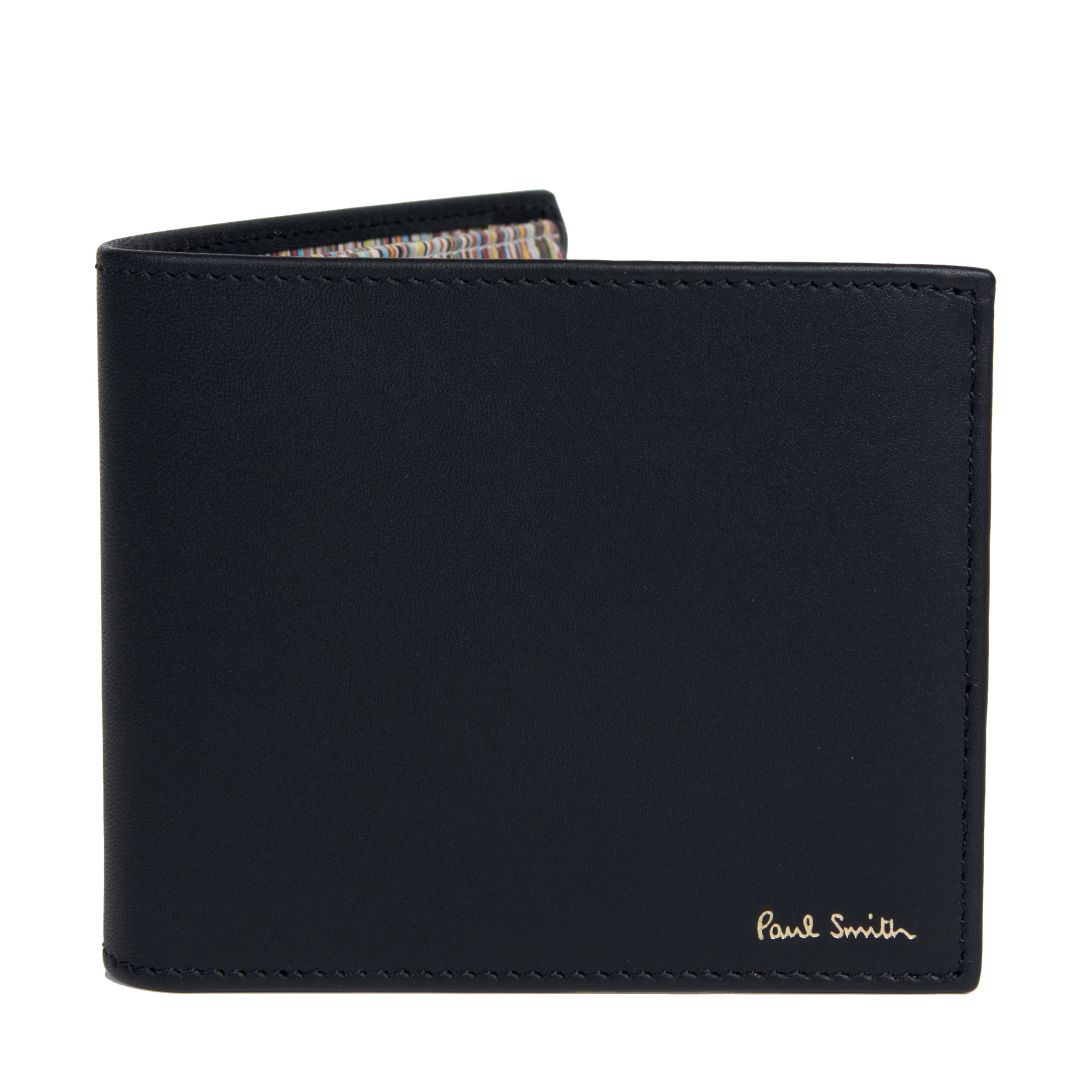 Paul Smith PS Internal Multi Stripe Card Wallet Black