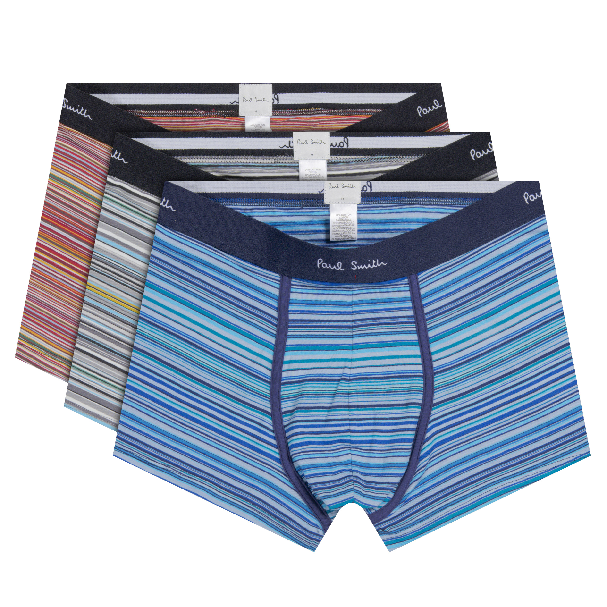 Paul Smith '3-Pack' Boxer Trunk Multi