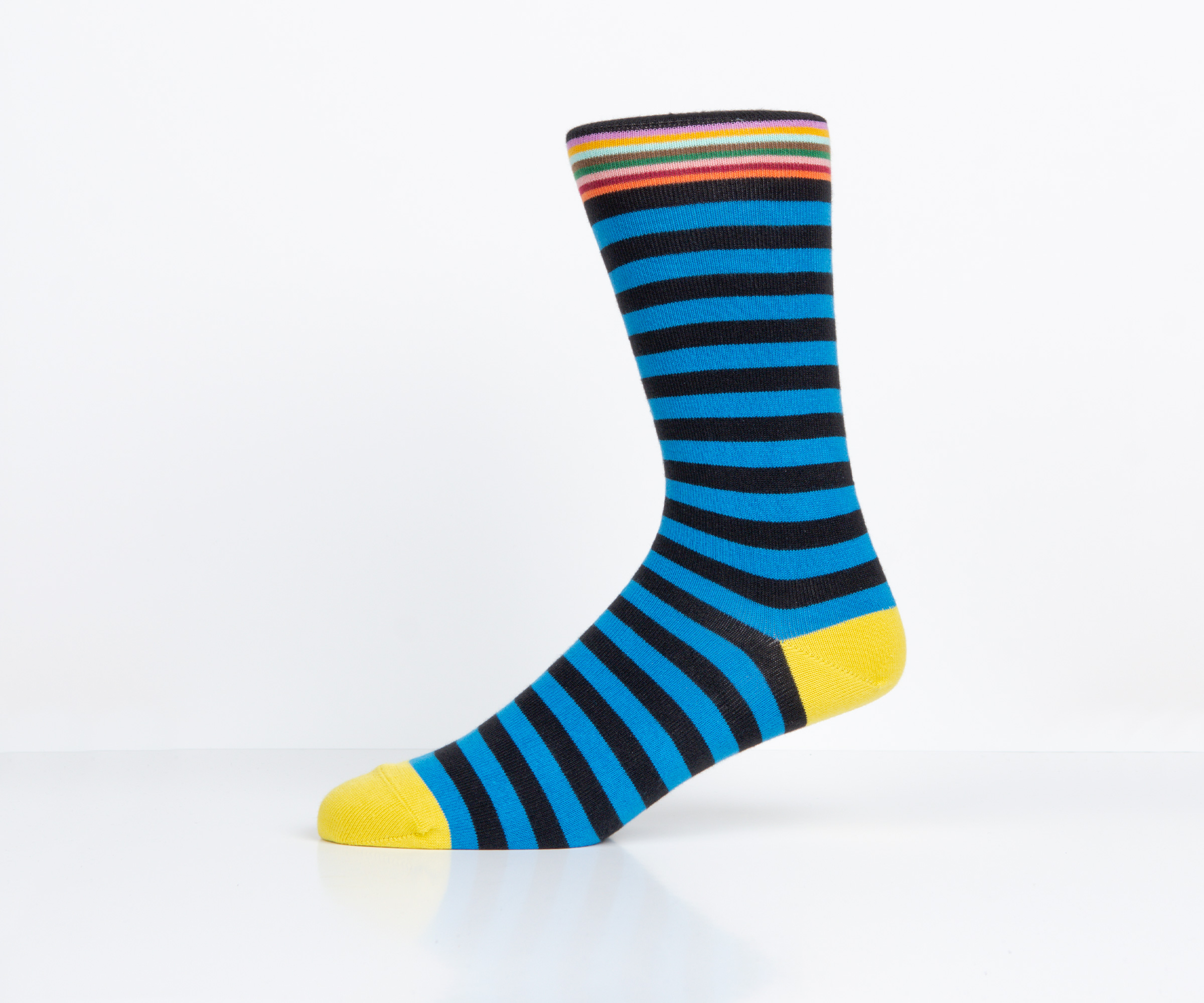 Paul Smith 'Two Stripe' Sock Black/Blue