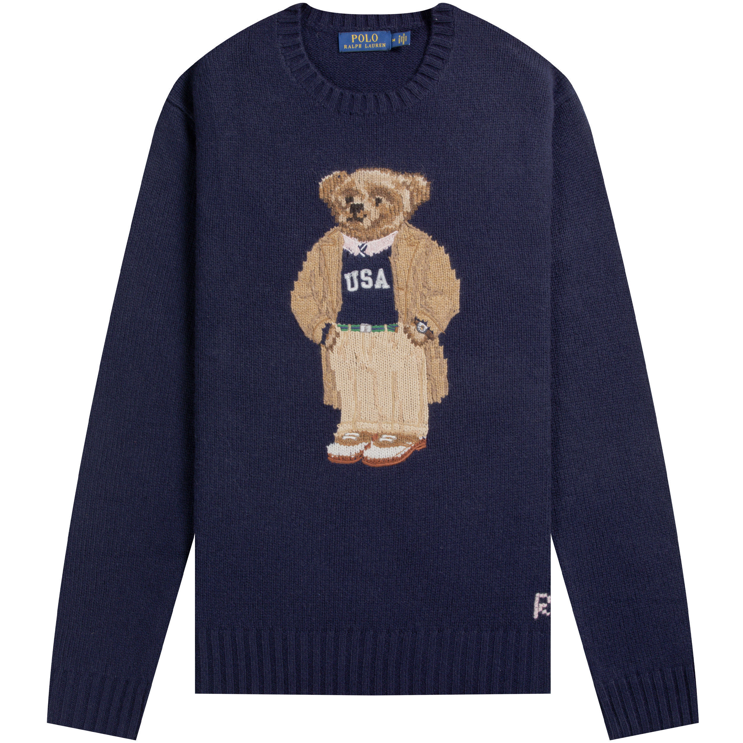 Polo Ralph Lauren Ralph Lauren 'Iconic Teddy' Crew Neck Knit Navy