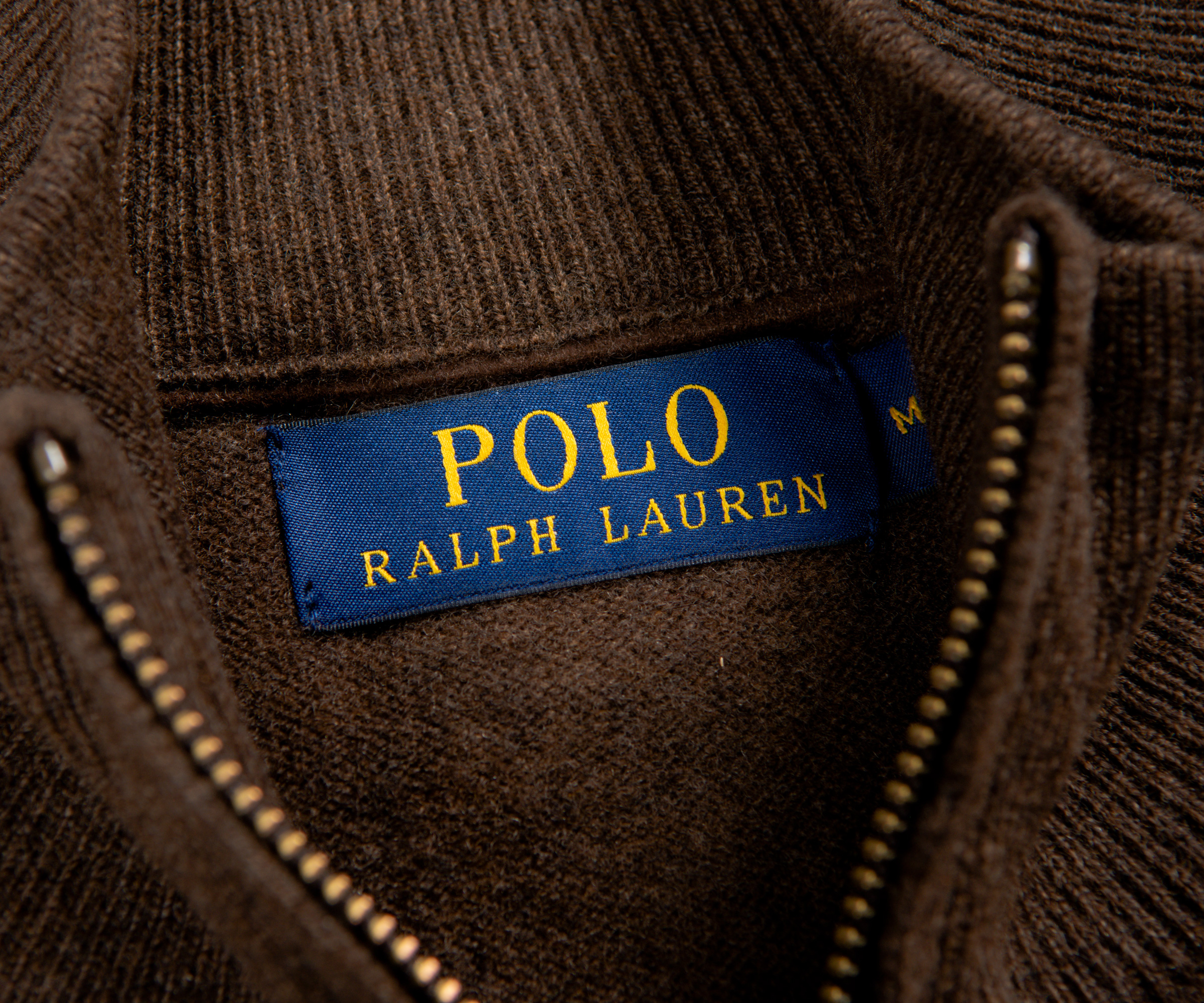 Polo Ralph Lauren Ralph Lauren 1/4 Zip Wool Knit Brown