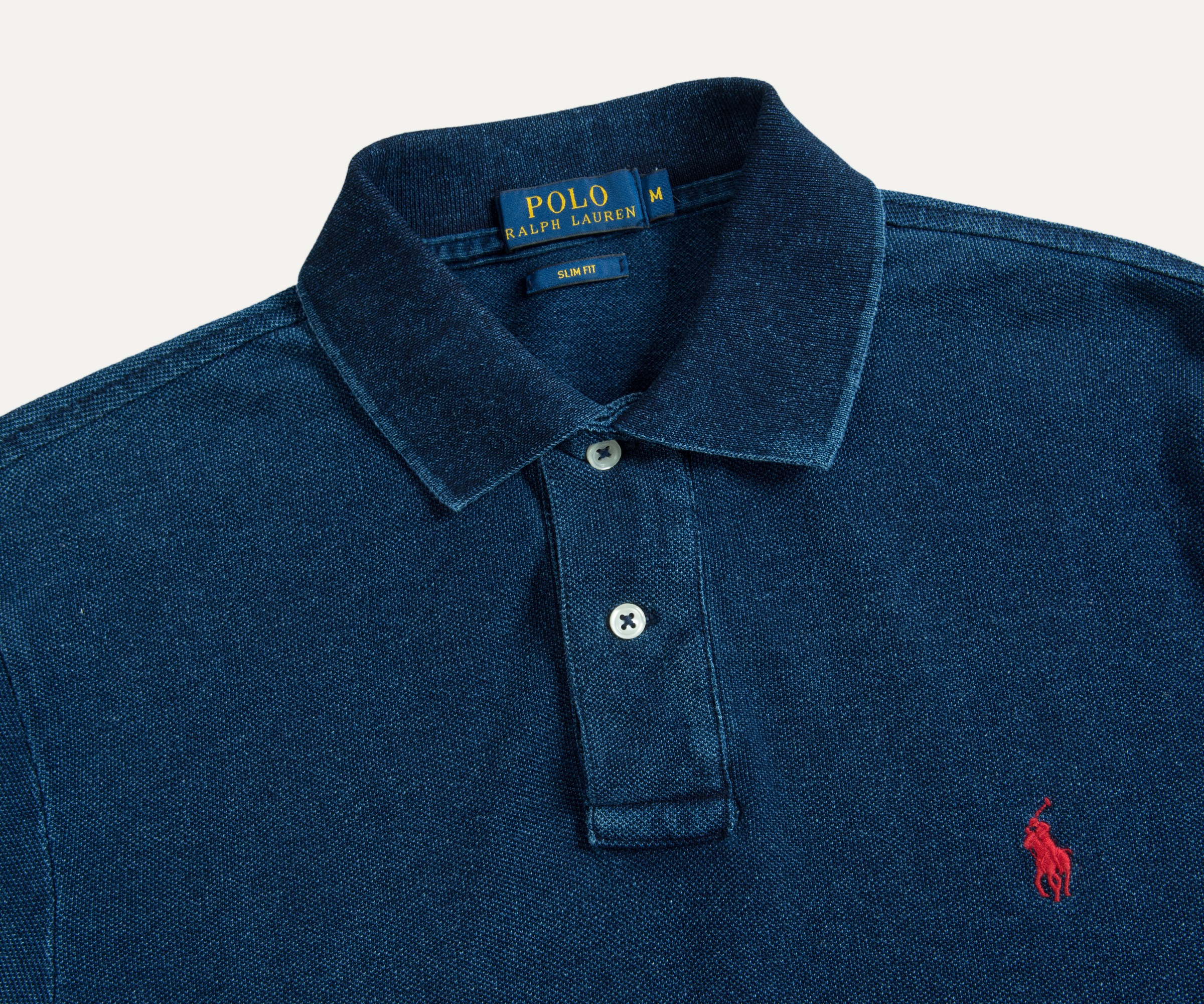 Polo Ralph Lauren Slim Fit Denim 2-Button Polo Dark Indigo