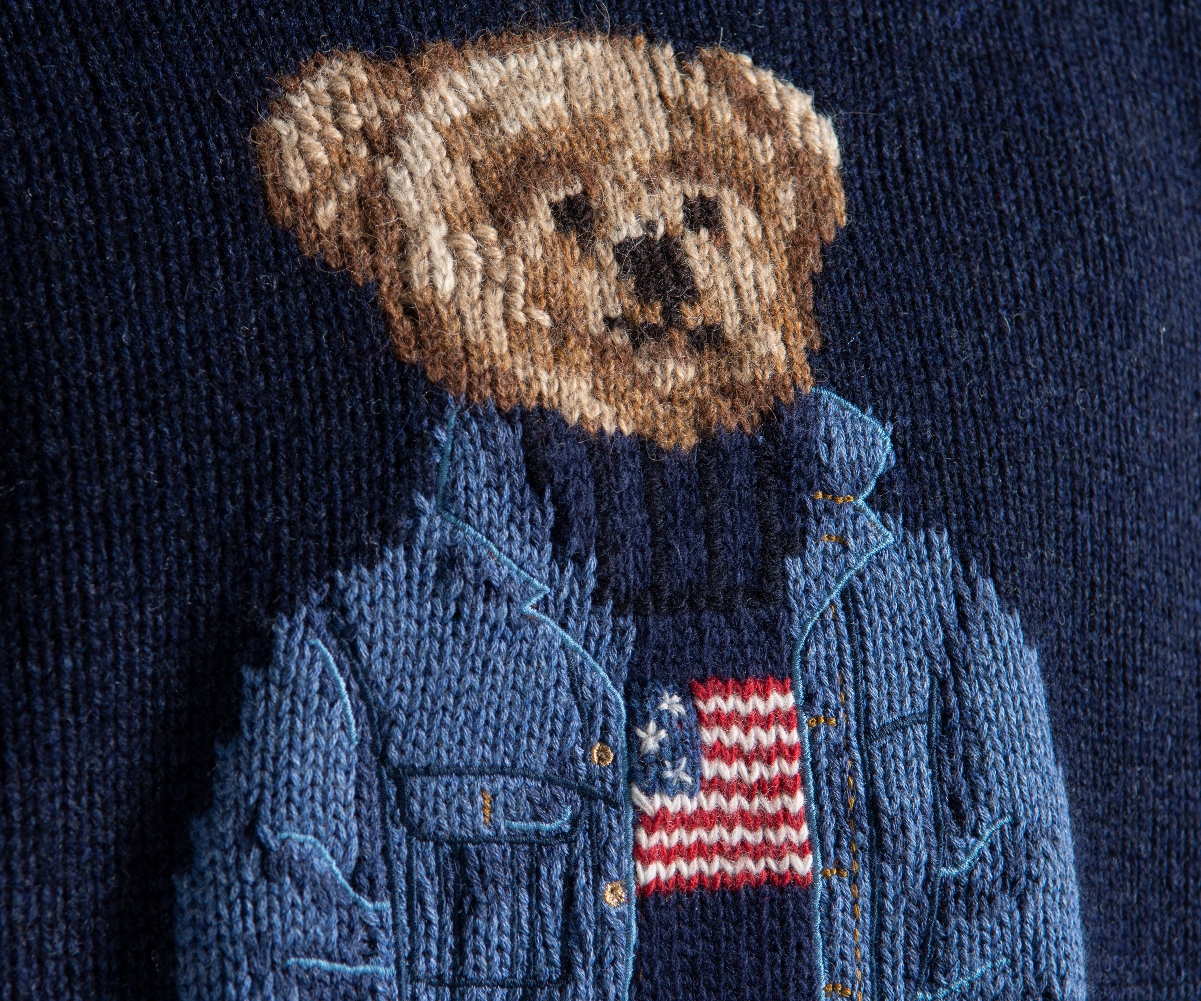 Polo Ralph Lauren 'Polo Bear' Knit Navy