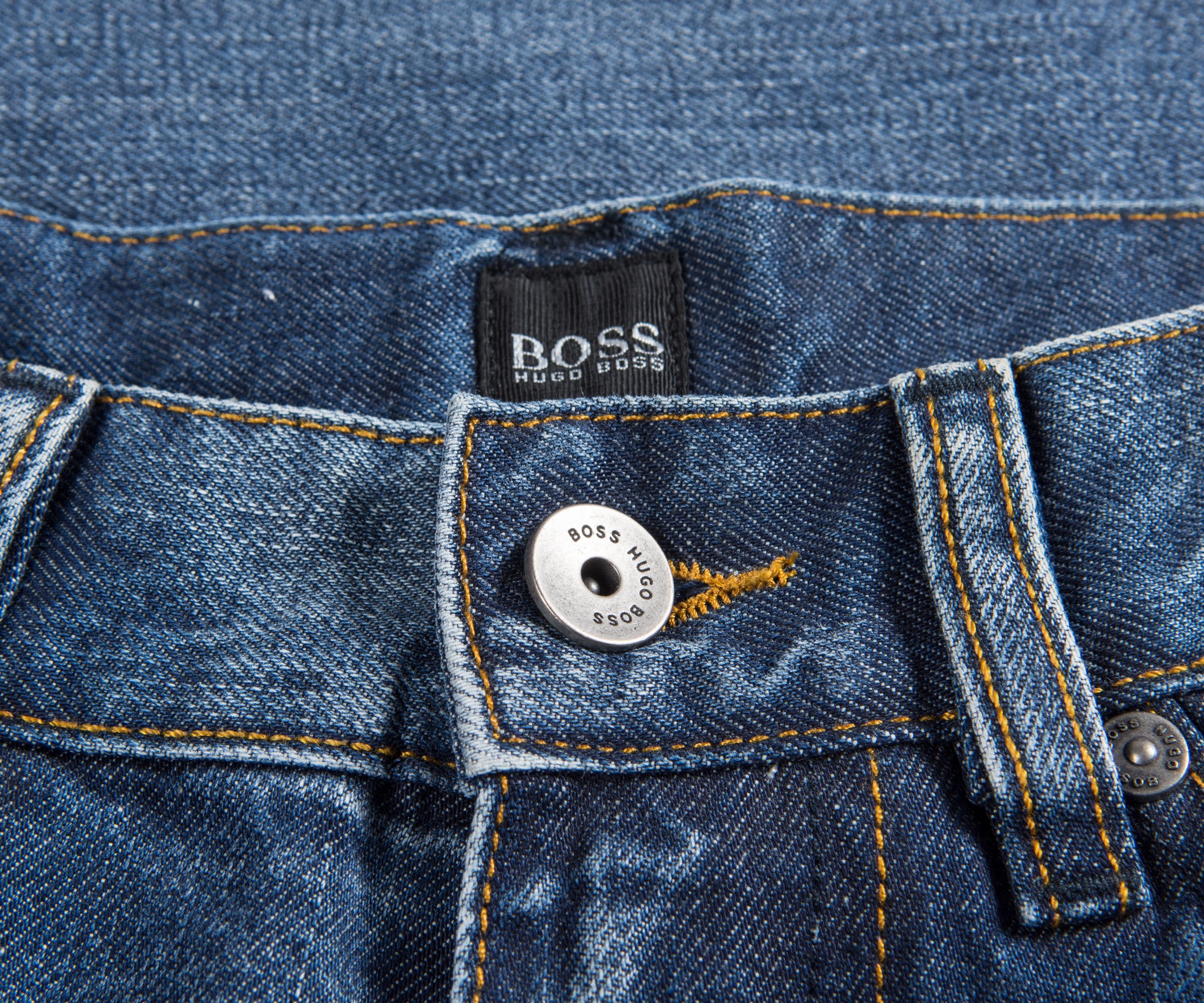 Hugo Boss 'Texas' Easy Fit Stonewashed Jeans Blue