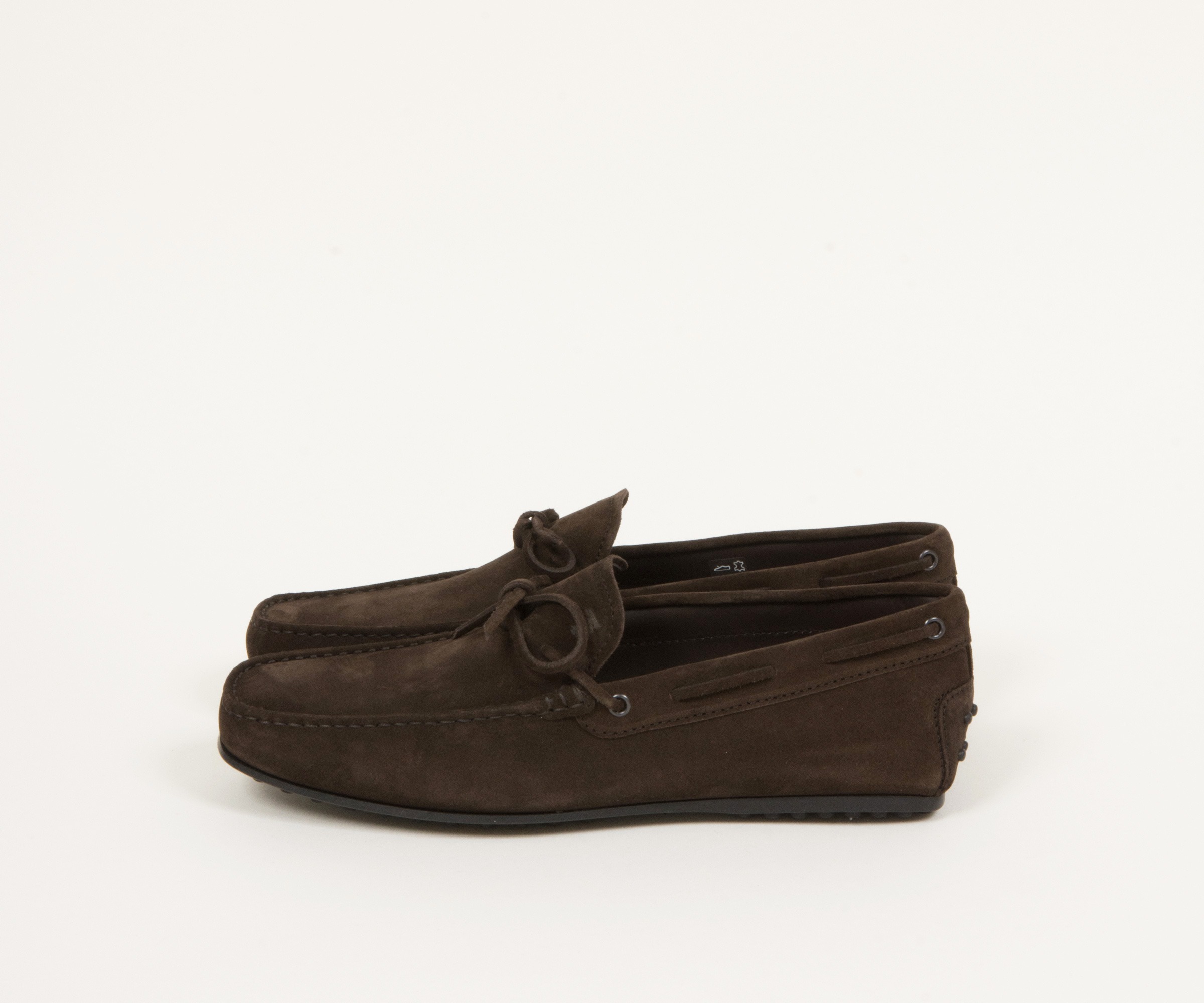 TODS City Gommino Suede Driving Shoes Dark Brown